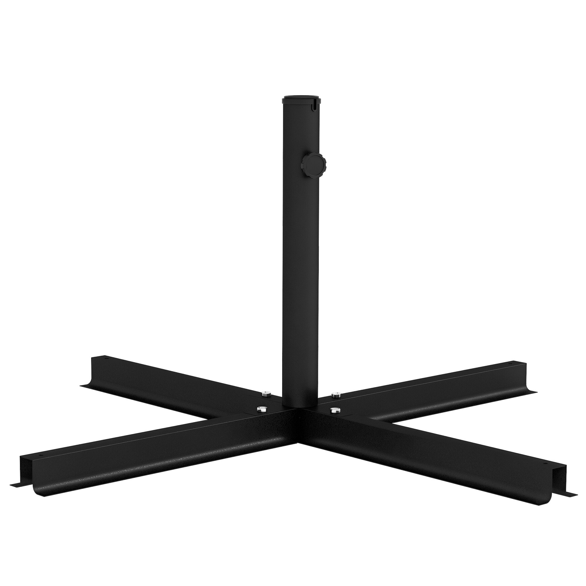 Outsunny -  Outdoor Universal Cross Brace Stand for Small Offset Umbrella or Large Market Umbrell...
