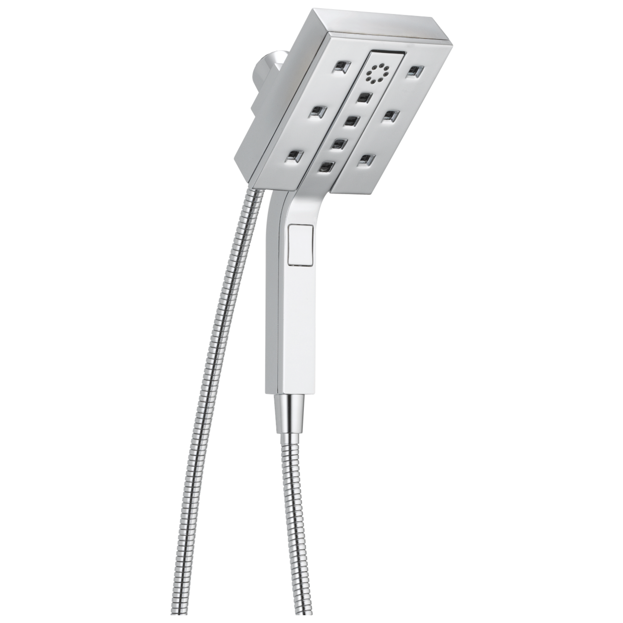 Delta 58473-PR25 4.0 -Settings Lumicoat Chrome 5.9375-in Rectangle Dual/Combo High Pressure Shower Head 2.5 GPM