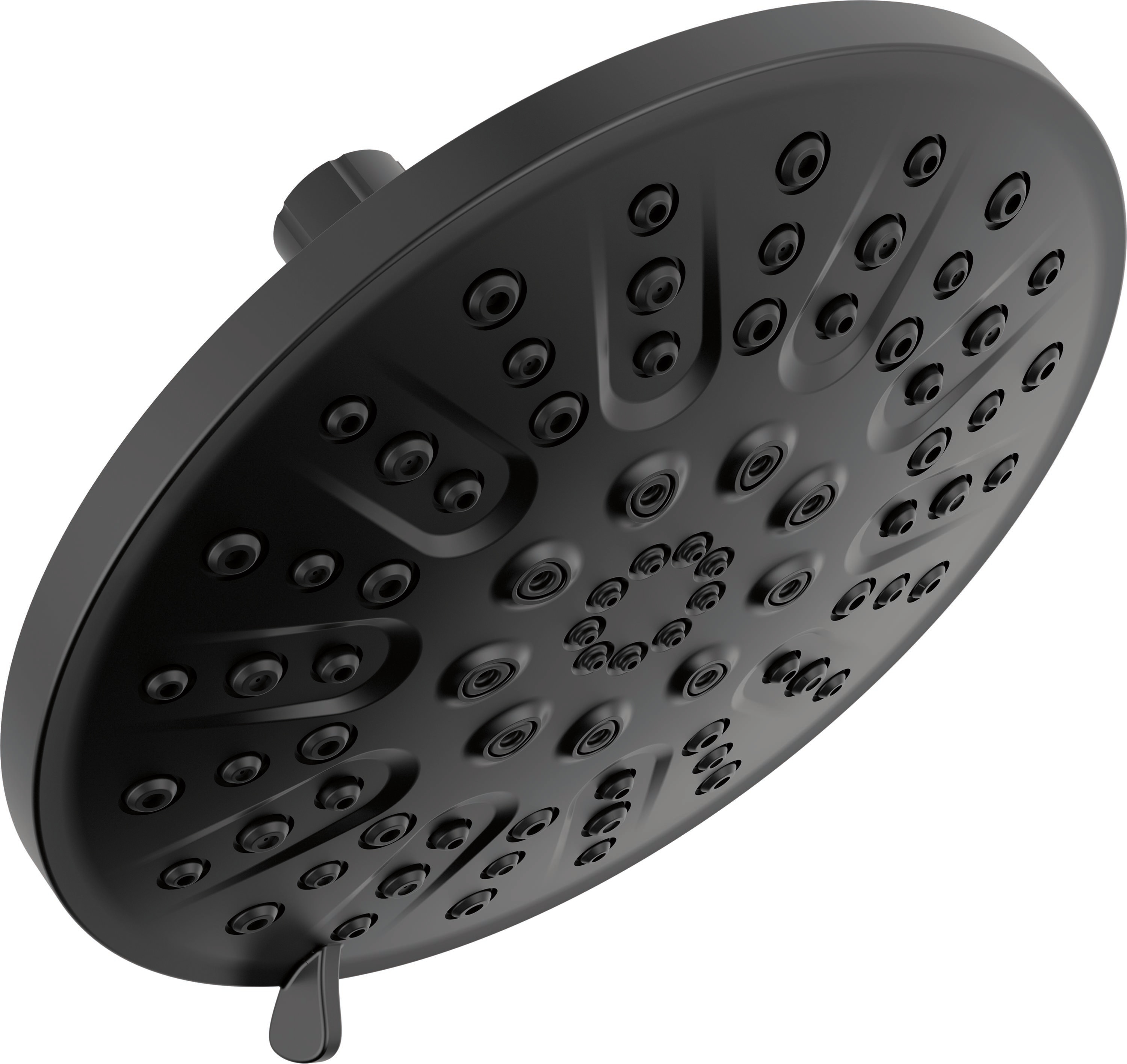 Delta 75617BL 4.0 -Settings Matte Black 3.81-in Round Fixed High Pressure Shower Head 1.75 GPM