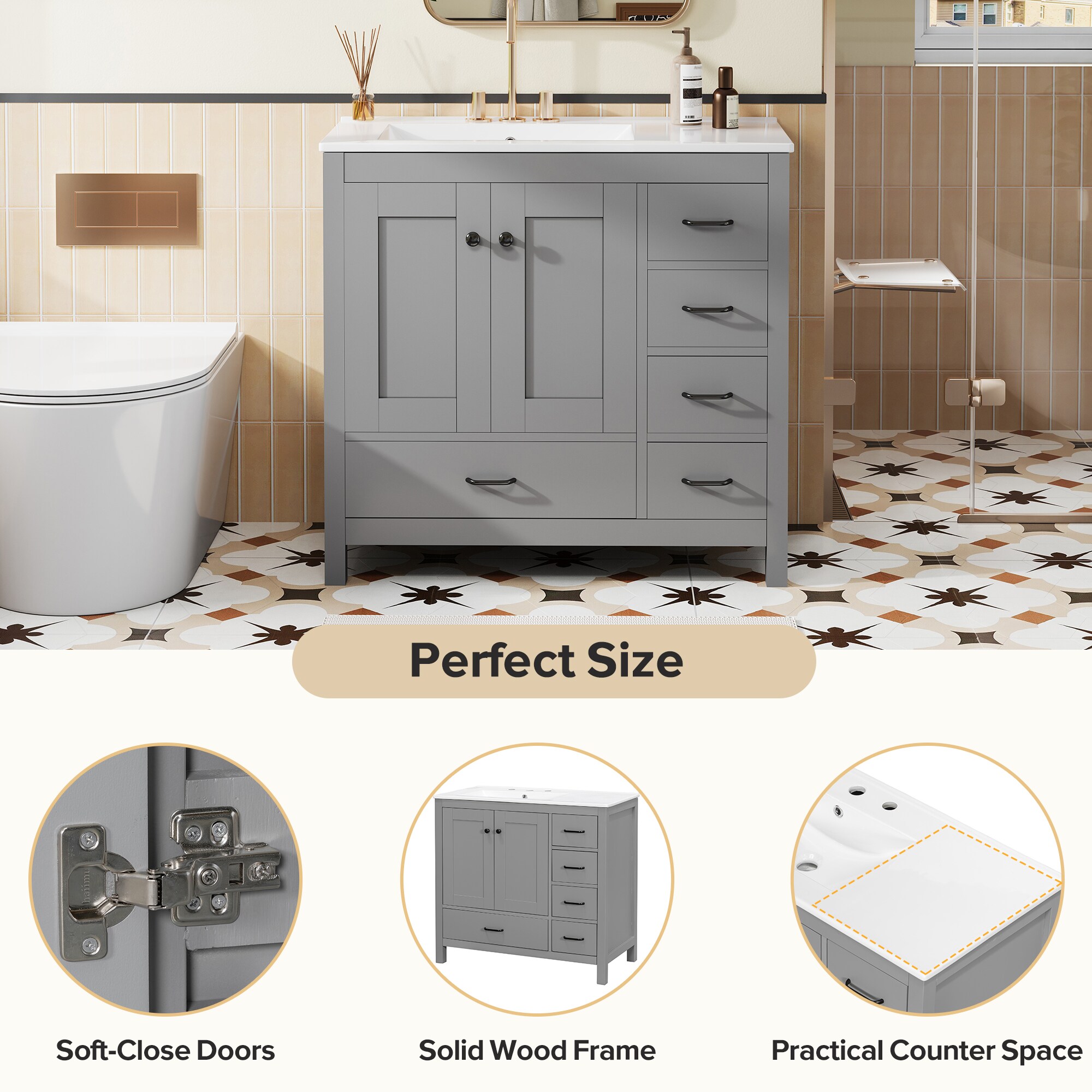 Tatayosi XH-83735E Bath-Vanity-Combo - View #7