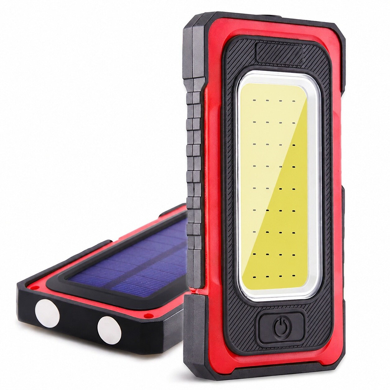 IUEST  renewable power Portable Magnetic Work Light LED Flood Light Waterproof for Outdoor Camping Hiking Emergency Car Repairing USB Solar