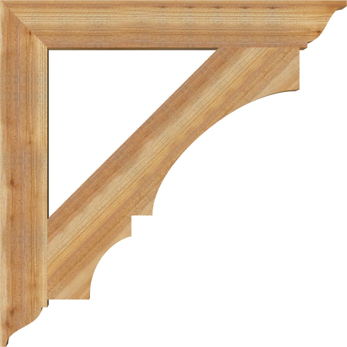 Ekena Millwork BKT06X44X44BOA01RWR Exterior-Brackets-Braces - View #3