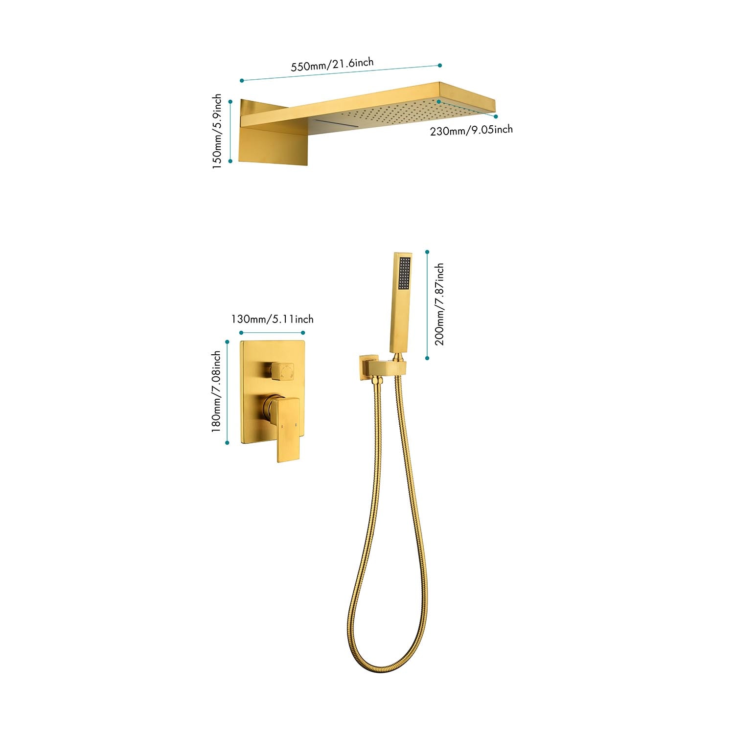 Vanityfus VF-W2287-41497 Showerhead-Bar-Panels - View #2