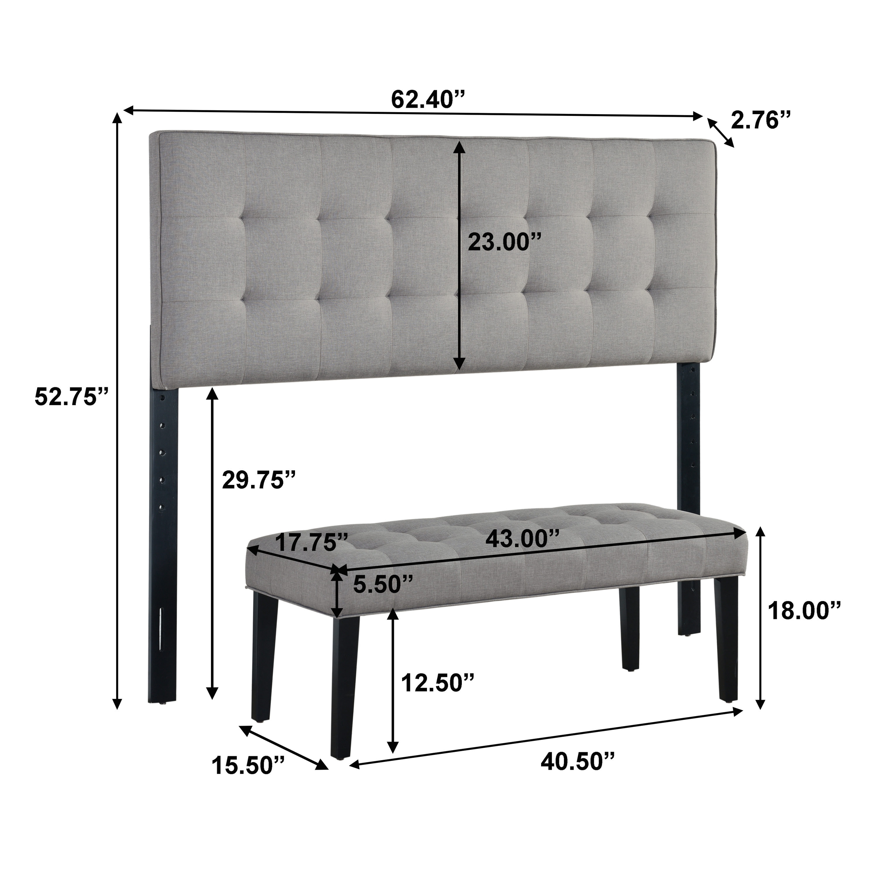 Accentrics Home DS-D449-650-1 bench - View #9