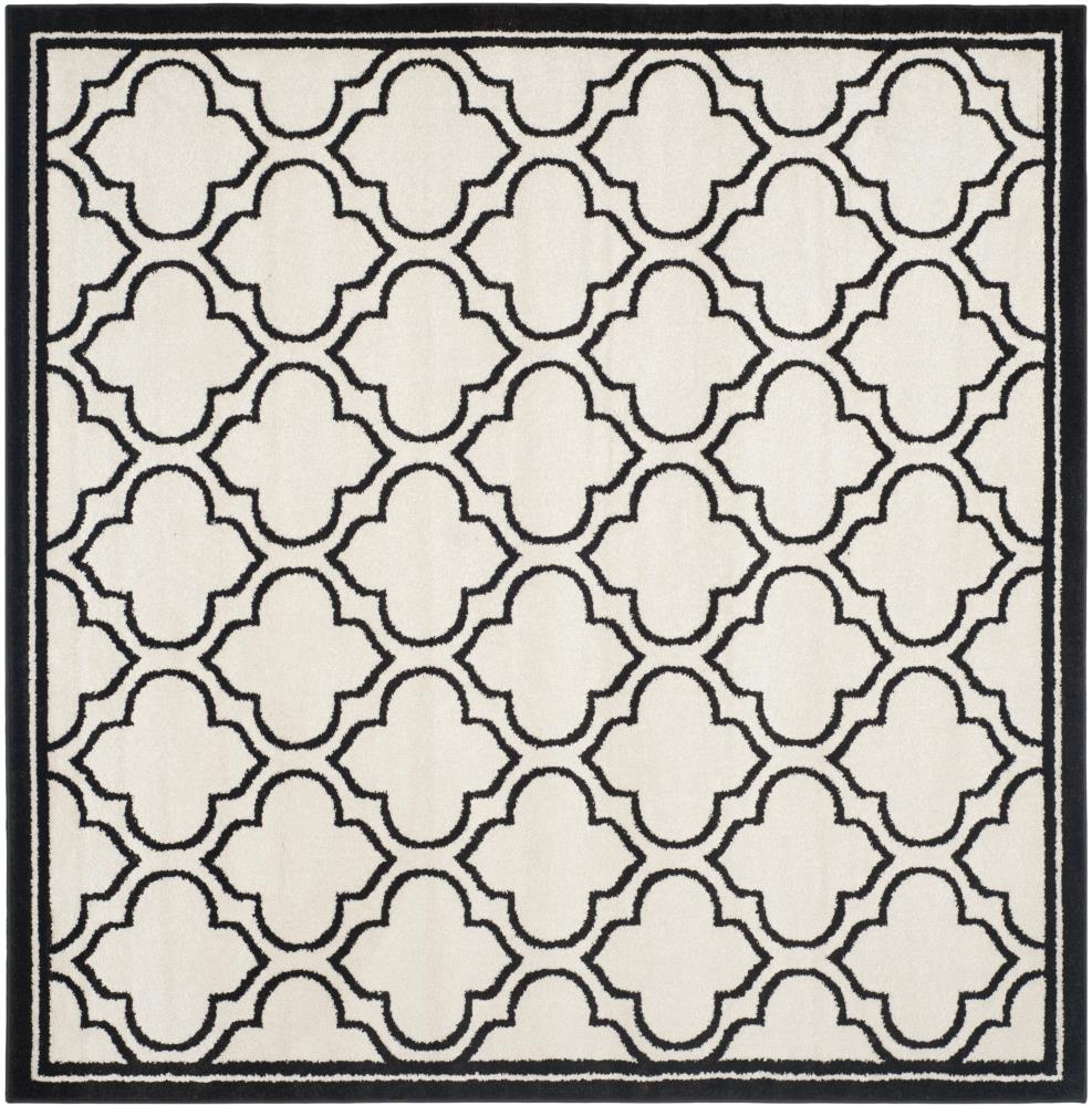 Safavieh Moroccan 2 x 7 Ivory/Anthracite Indoor/Outdoor Trellis Runner