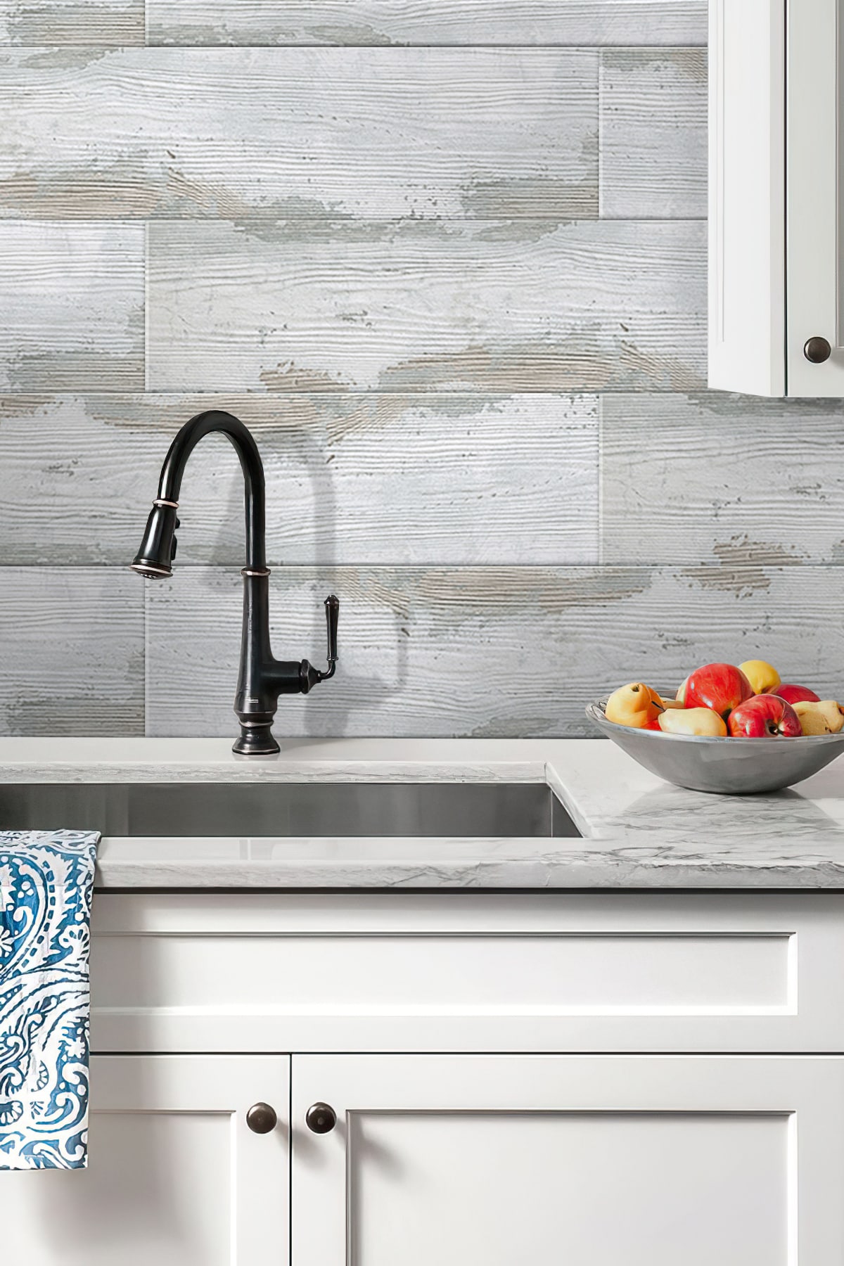 Apollo Tile (Sample) Harlan Light Gray 6-in x 6-in Matte Porcelain Patterned Floor and Wall Tile