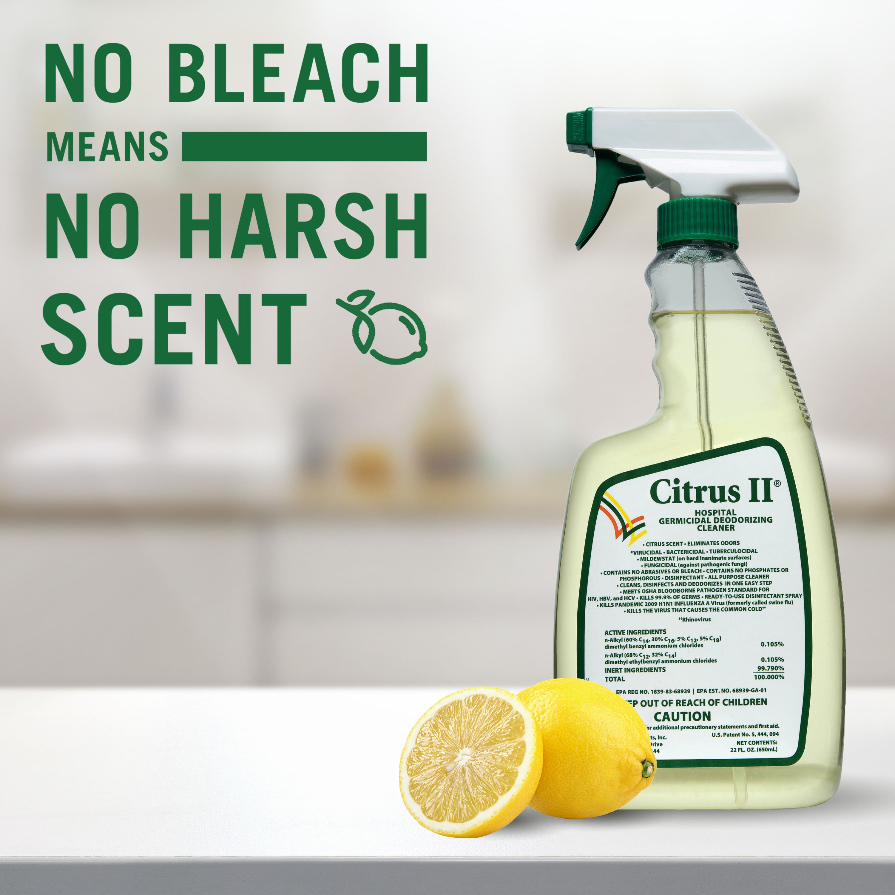 Citrus II 22-fl oz Fresh Citrus Disinfectant Liquid All-Purpose Cleaner in  the All-Purpose Cleaners department at