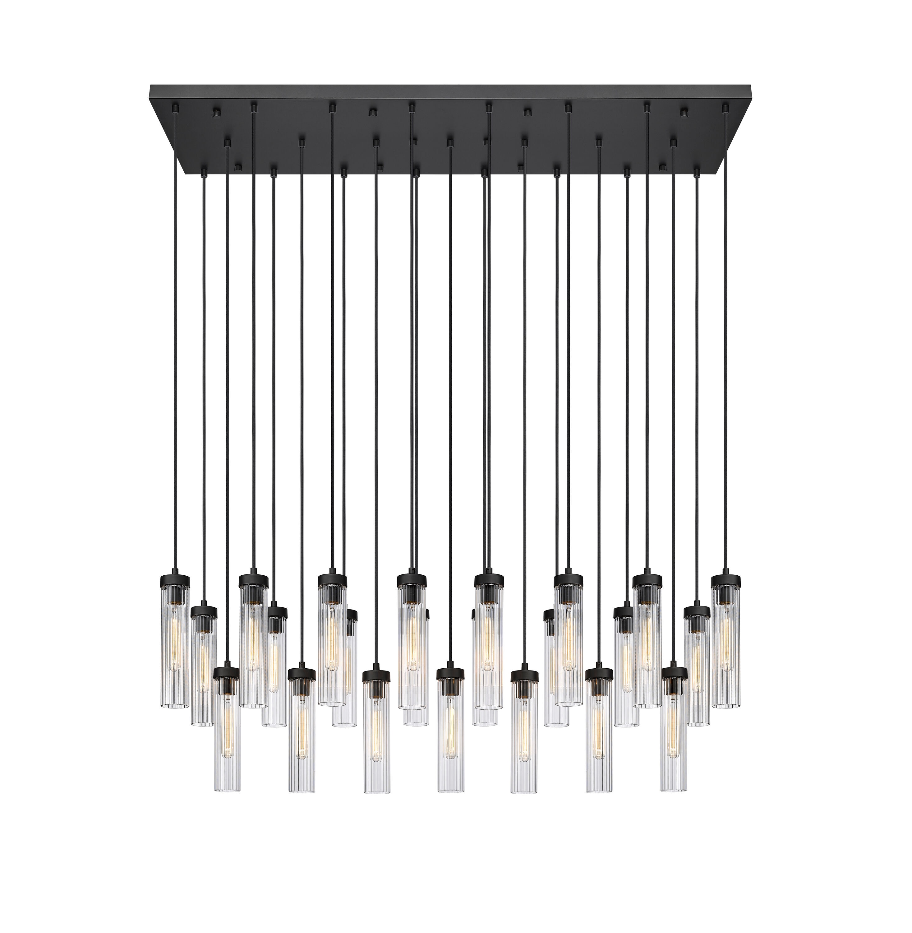 Z-Lite 740P-23L-MB Beau 23 -Light Matte Black Transitional For Use in Bedrooms, Dining Rooms, Foyers, Kitchens, Living Rooms Chandelier