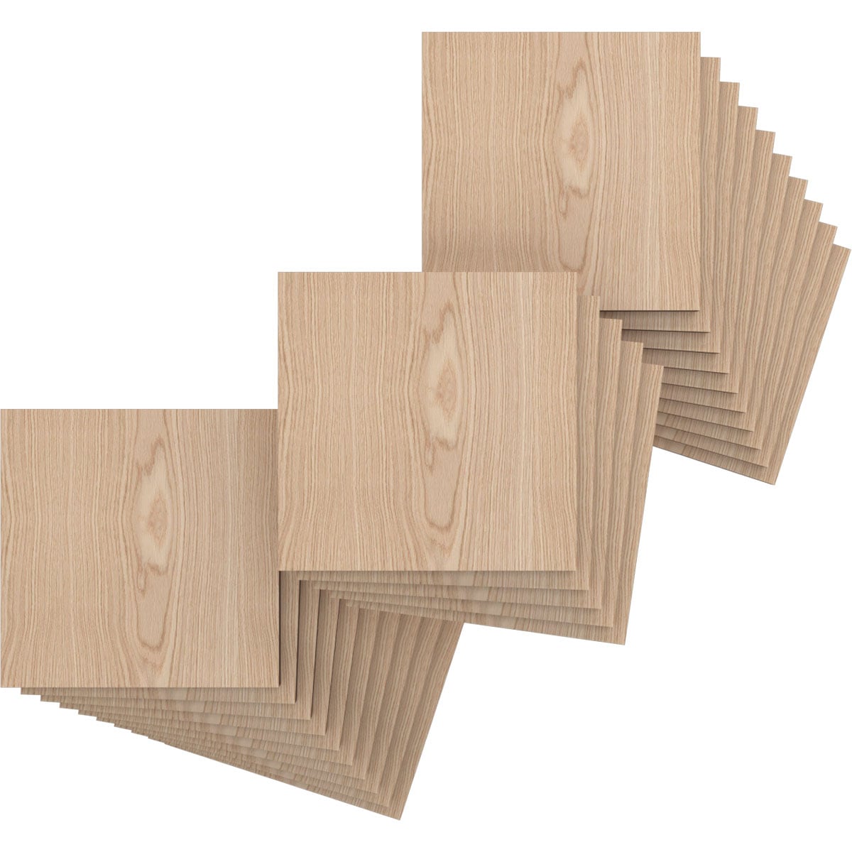 Ekena Millwork HBW08X08X375DRO 7-3/4-in x 7-3/4-in Smooth Paintable/Stainable Wood Wall Panel ( 25 -Pack, Covers 0.42-sq ft )
