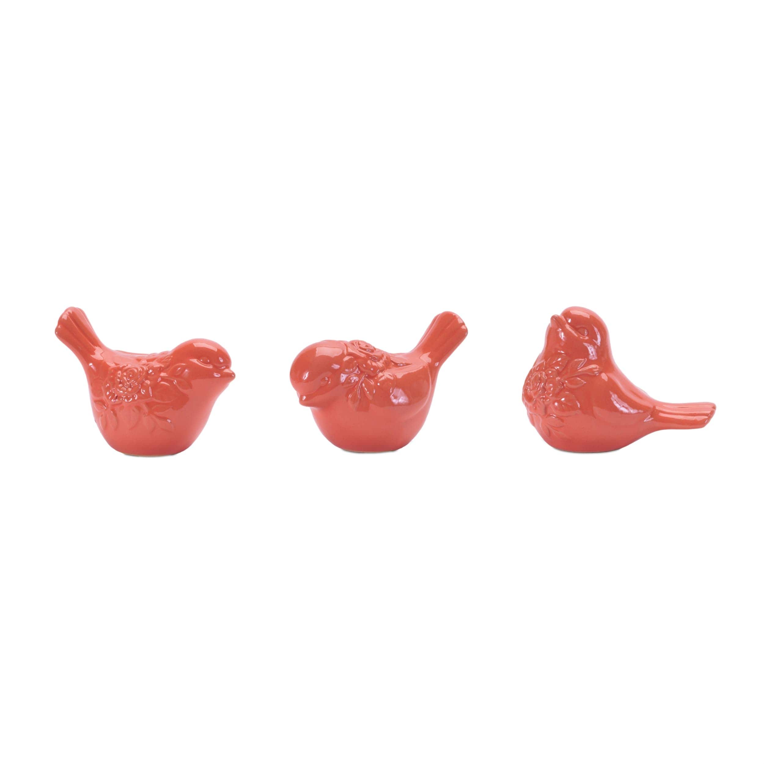 Melrose International 96355DS Bird (Set of 6) 3H Ceramic