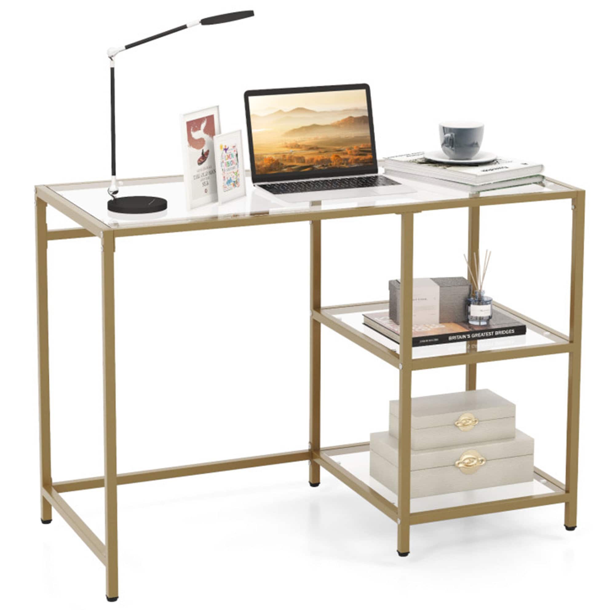 Clihome OTCH-282359-2AP Modern Glass Console table