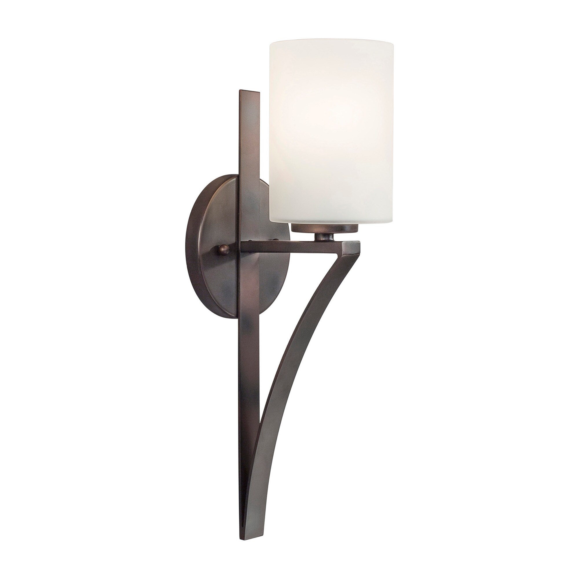 Leo 5-in W 1-Light Antique Bronze Modern/Contemporary Incandescent Wall Sconce | - Forte Lighting 2582-01-32