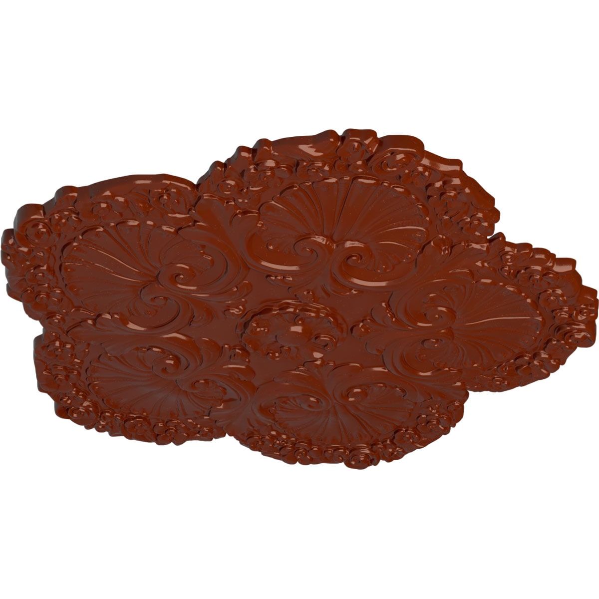 Firebrick High-Density Shell Ceiling Medallion