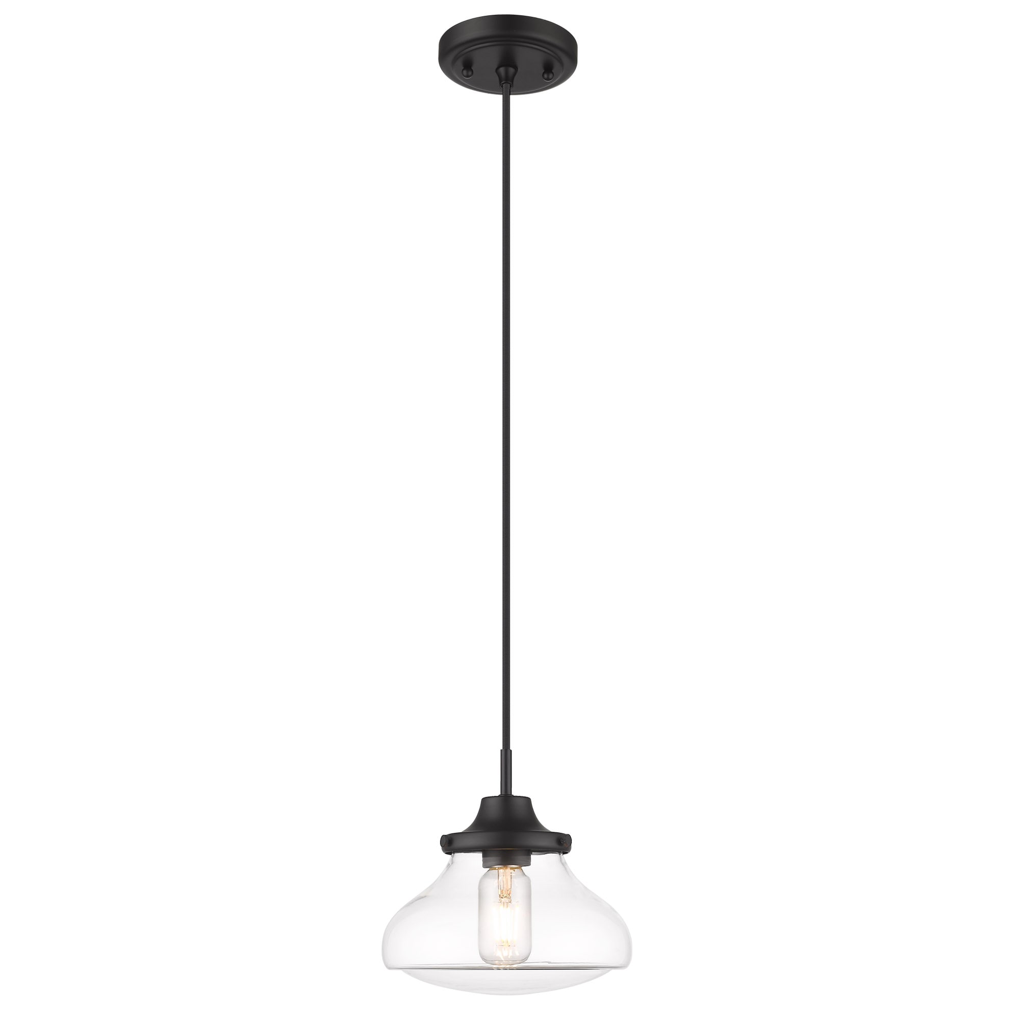 Golden Lighting 3419-S BLK-CLR Pendant-Lights - View #2