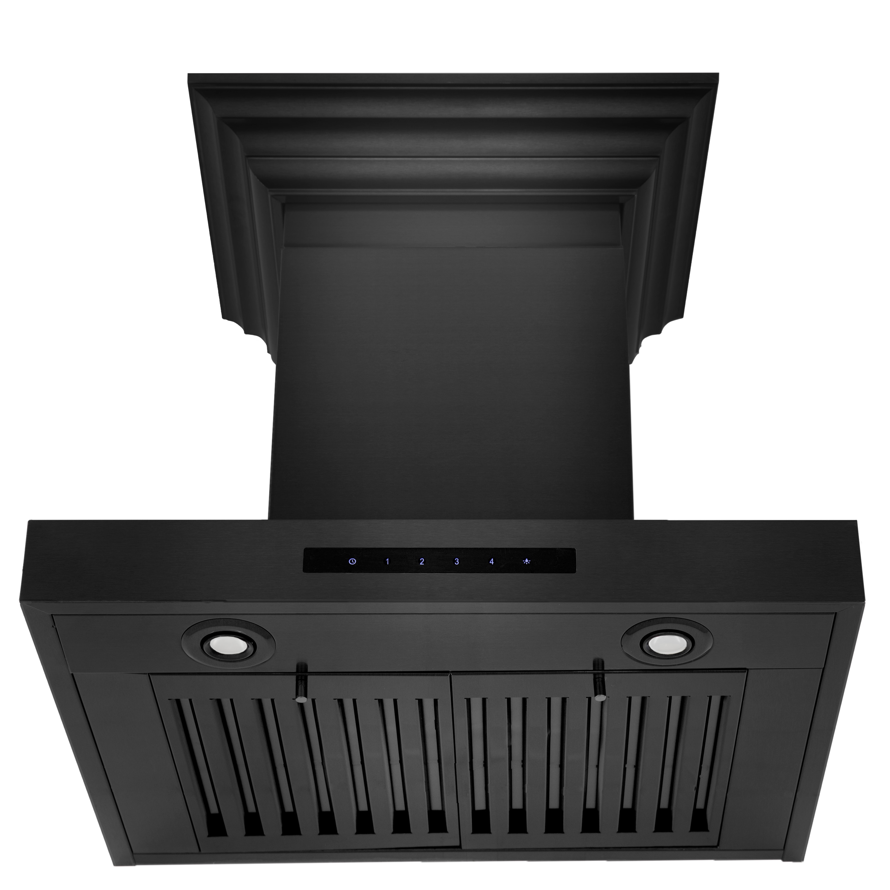 ZLINE KITCHEN & BATH 30-in 400-CFM Convertible Black Stainless Steel  Wall-Mounted Range Hood in the Wall-Mounted Range Hoods department at