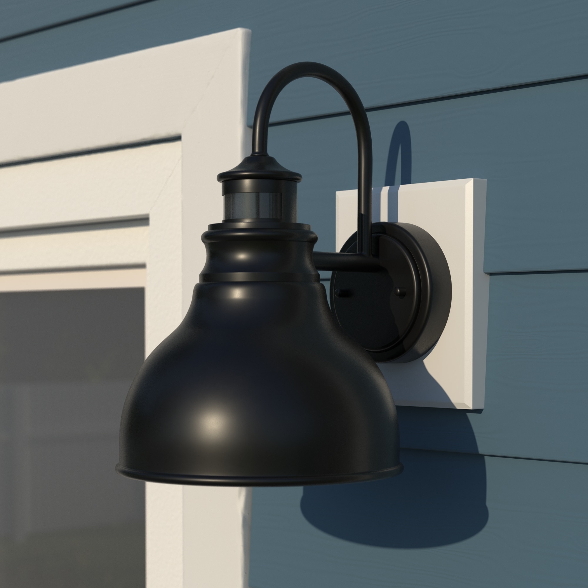 Cascadia T0259 Delano 1 -Light 13.25-in H Oil-rubbed Bronze Hardwired Motion Sensor Dark Sky Dusk to Dawn Outdoor Wall Light