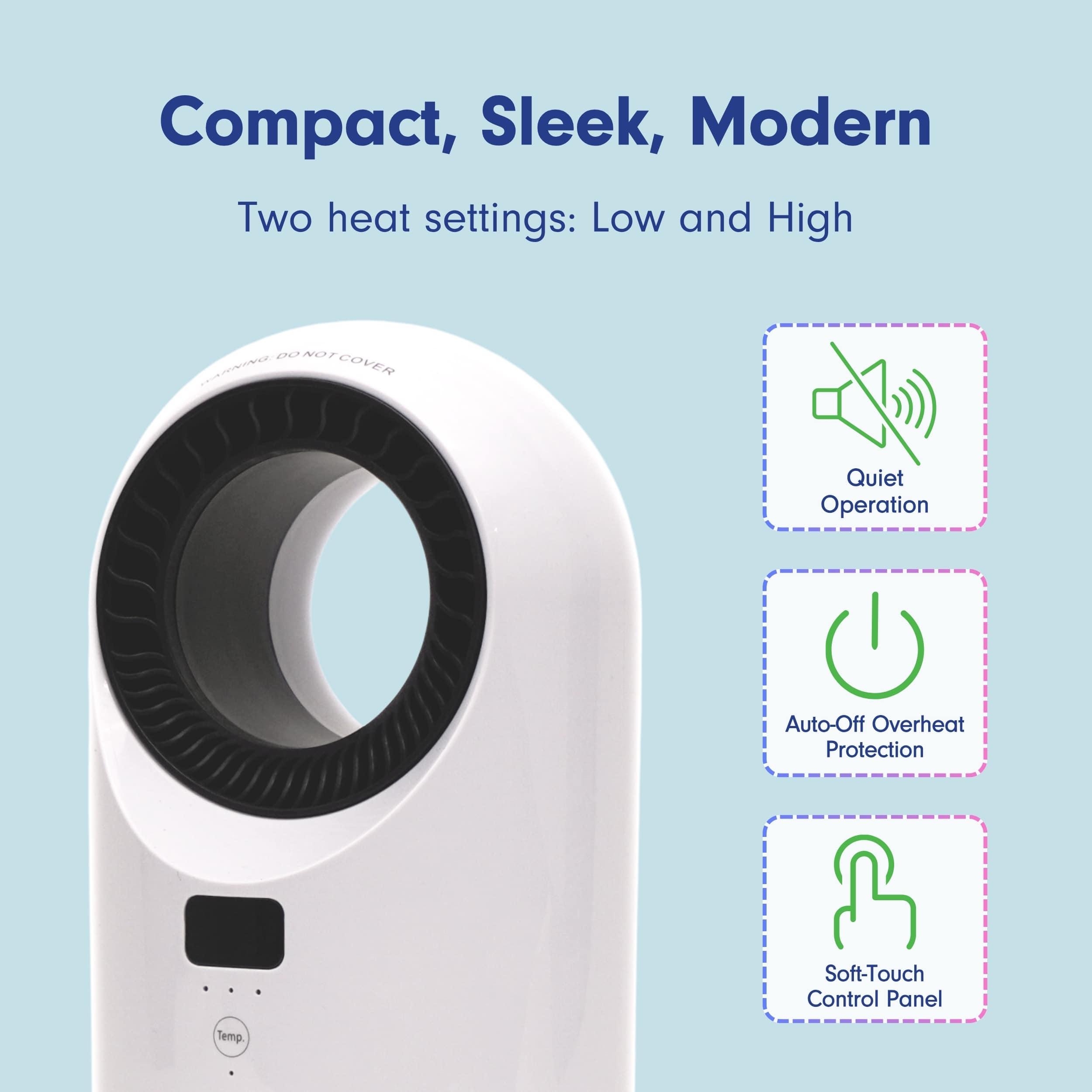 LivePure LP2200HTR-PWT Portable-Electric-Heat - View #3