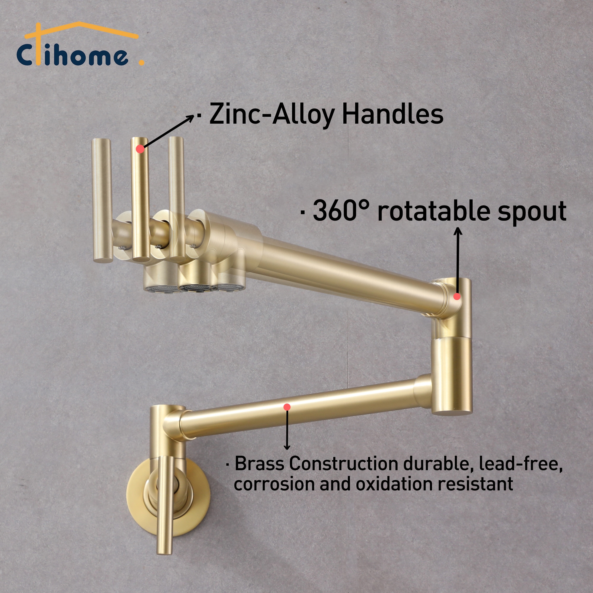Clihome DG-KF46BG Kitchen-Faucets - View #8