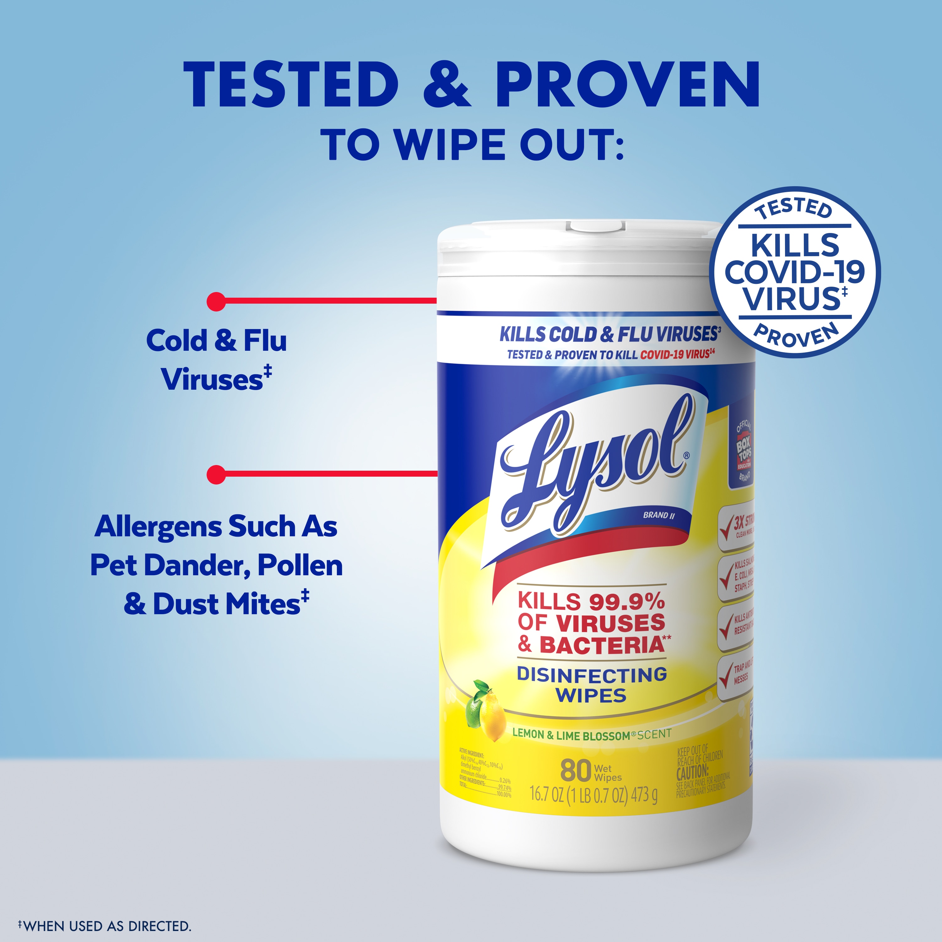 LYSOL 240-Count Crisp Linen, Lemon, Mango and Hibiscus