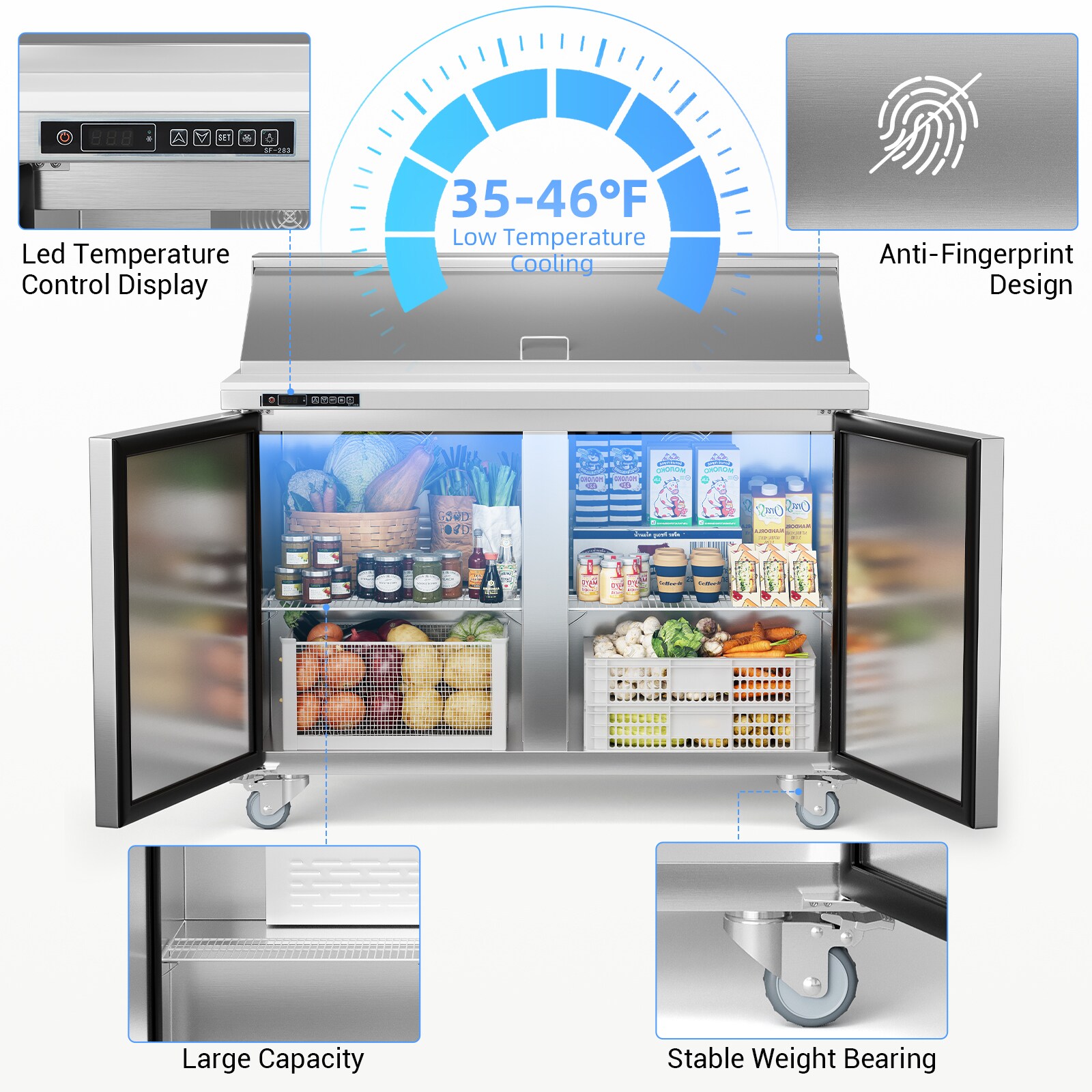 Garvee GWPHO-13BNO6YR Commercial-Refrigerators - View #5