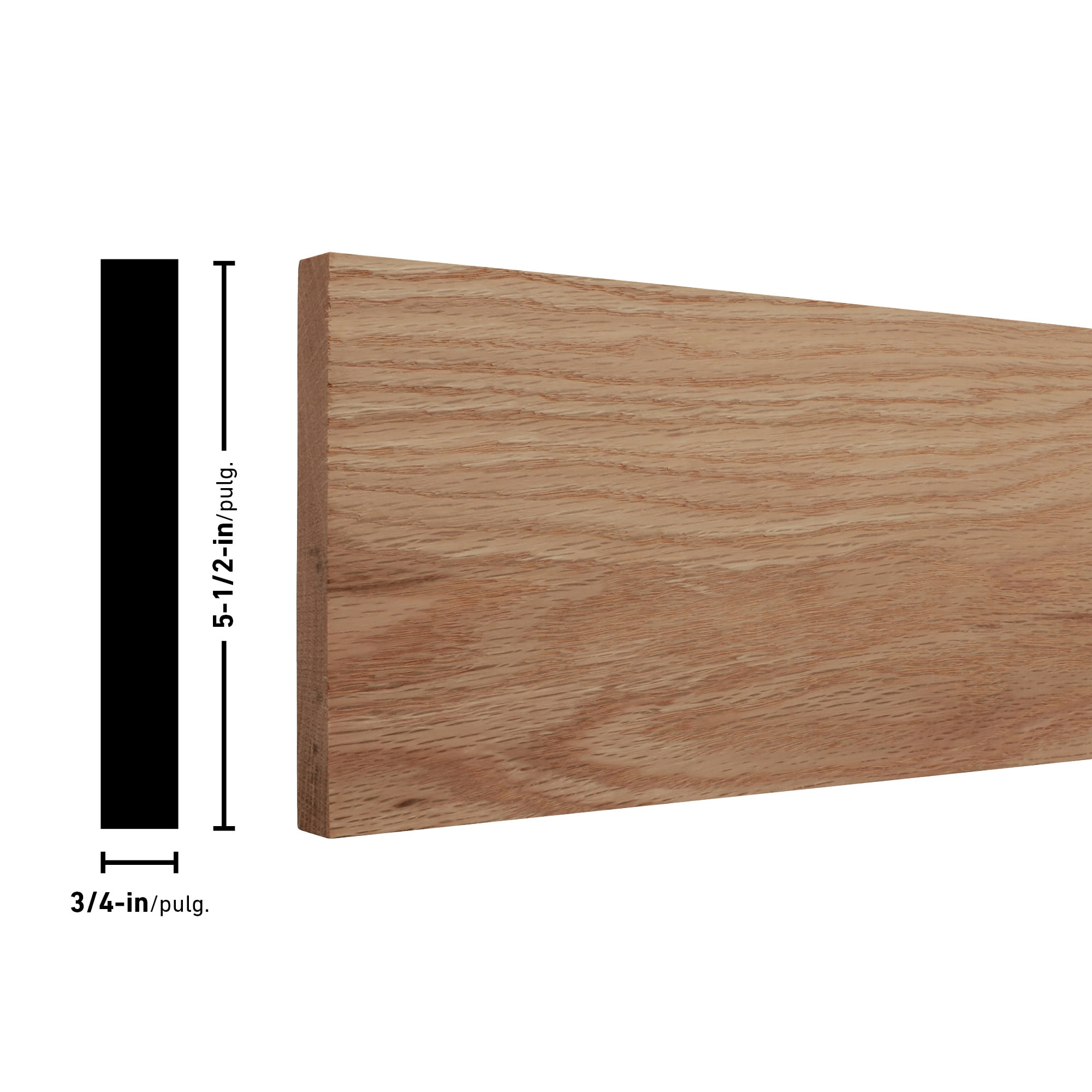 Swaner Hardwood 2 in. x 6 in. x 8 ft. Red Oak S4S Board