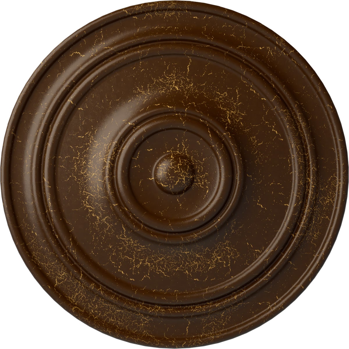 Ekena Millwork CM22CLRBC Classic 21.875-in W x 21.875-in L Root Beer Crackle Polyurethane Ceiling Medallion