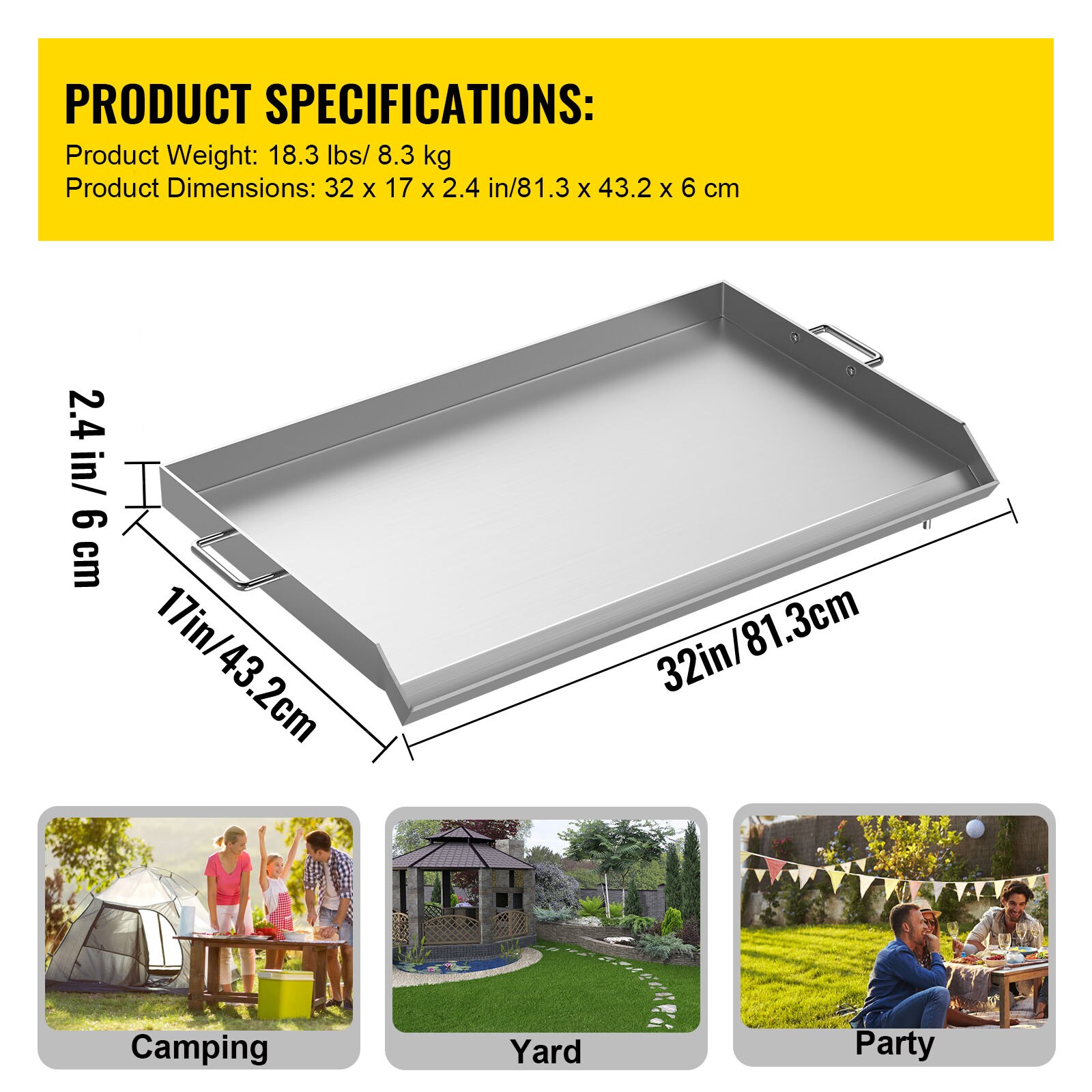 VEVOR SKJGPDJG32X17YC01V0 Grill-Toppers - View #8