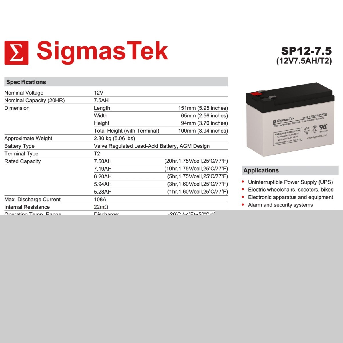 SigmasTek 652029387398 Device-Replacement-Batteries - View #3