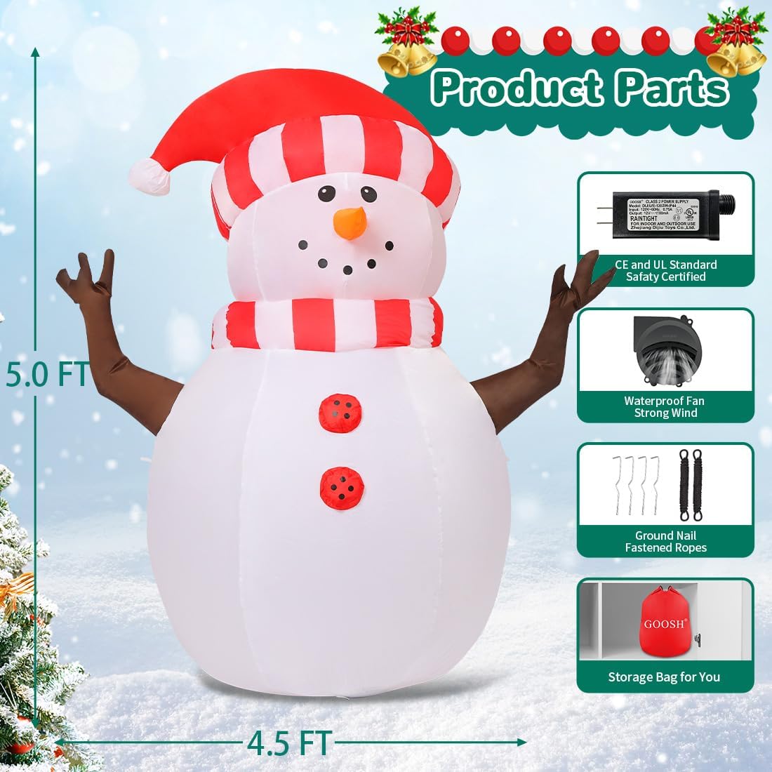 GOOSH DJ-SD-27184 Christmas-Inflatables - View #6