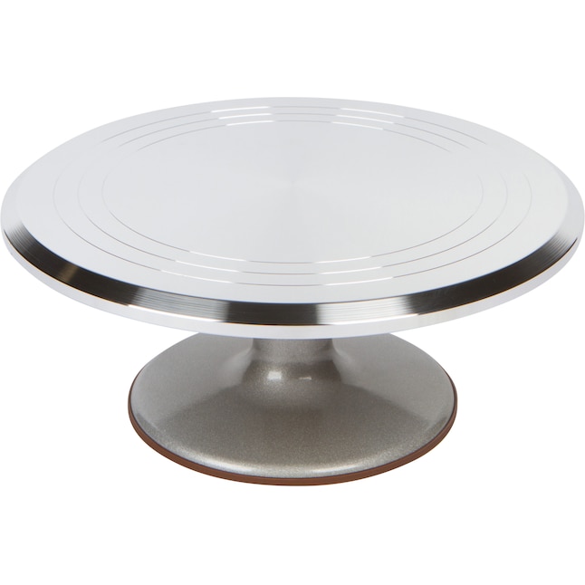 NY Cake Professional Cake Decorating Turntable, 5 x 12 x 12,  Silver: Food Decorating Tools: Cake Stands