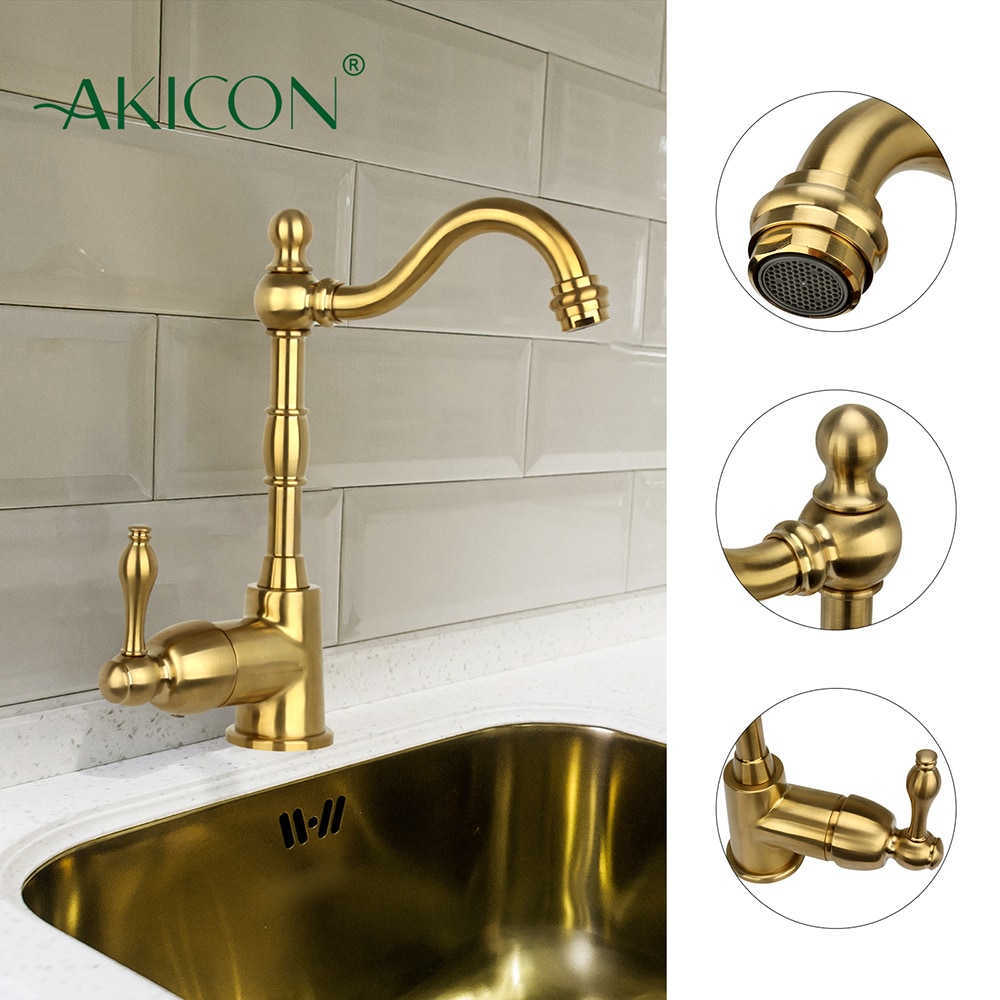 Akicon AK118P1-BTG Kitchen-Faucets - View #3