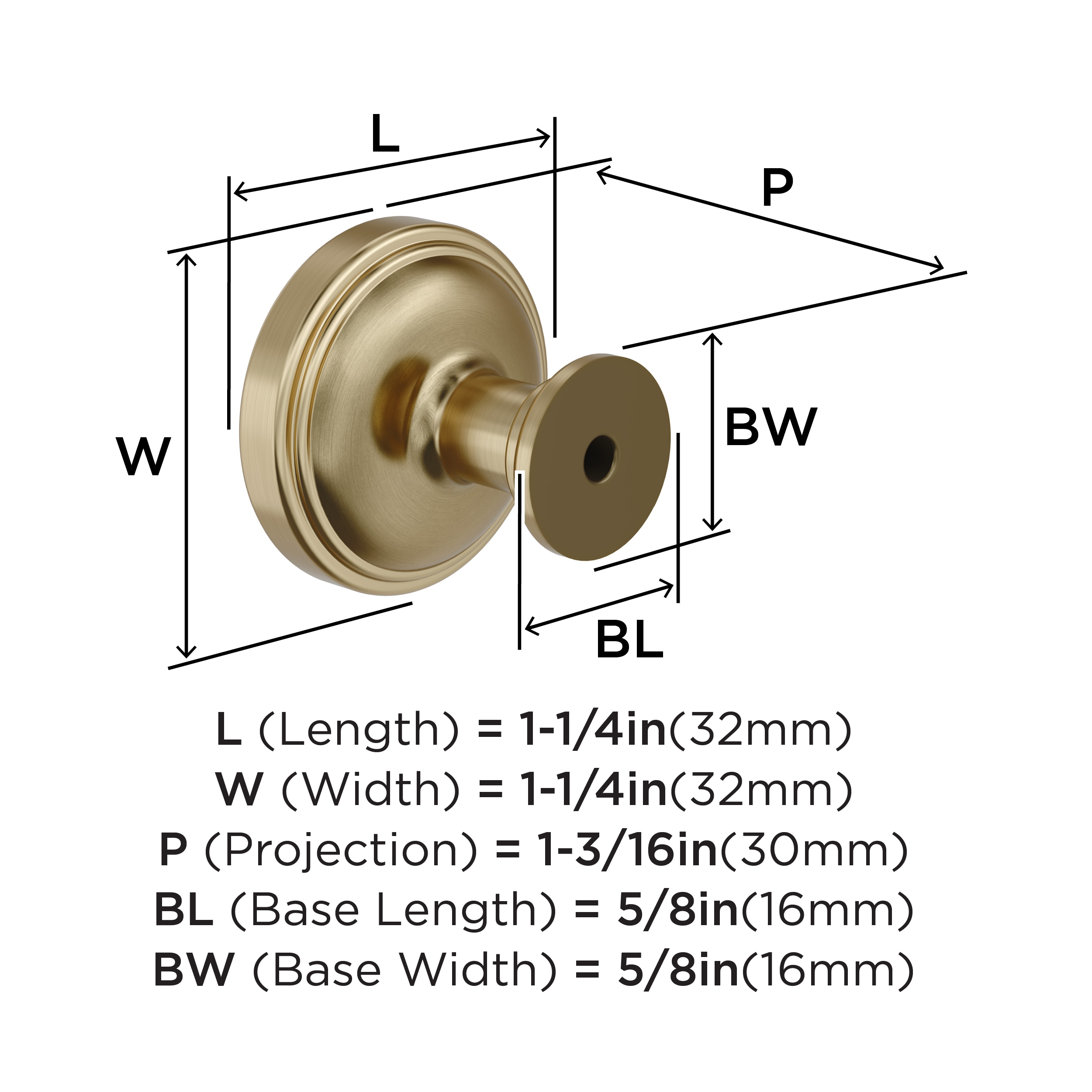 Amerock BP37720BBZ Cabinet-Knobs - View #4