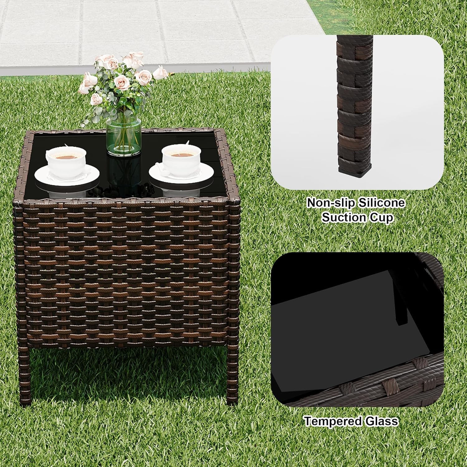 Qeetex DHZ-PHO-34ULW998 Patio-Conversation-Sets - View #6