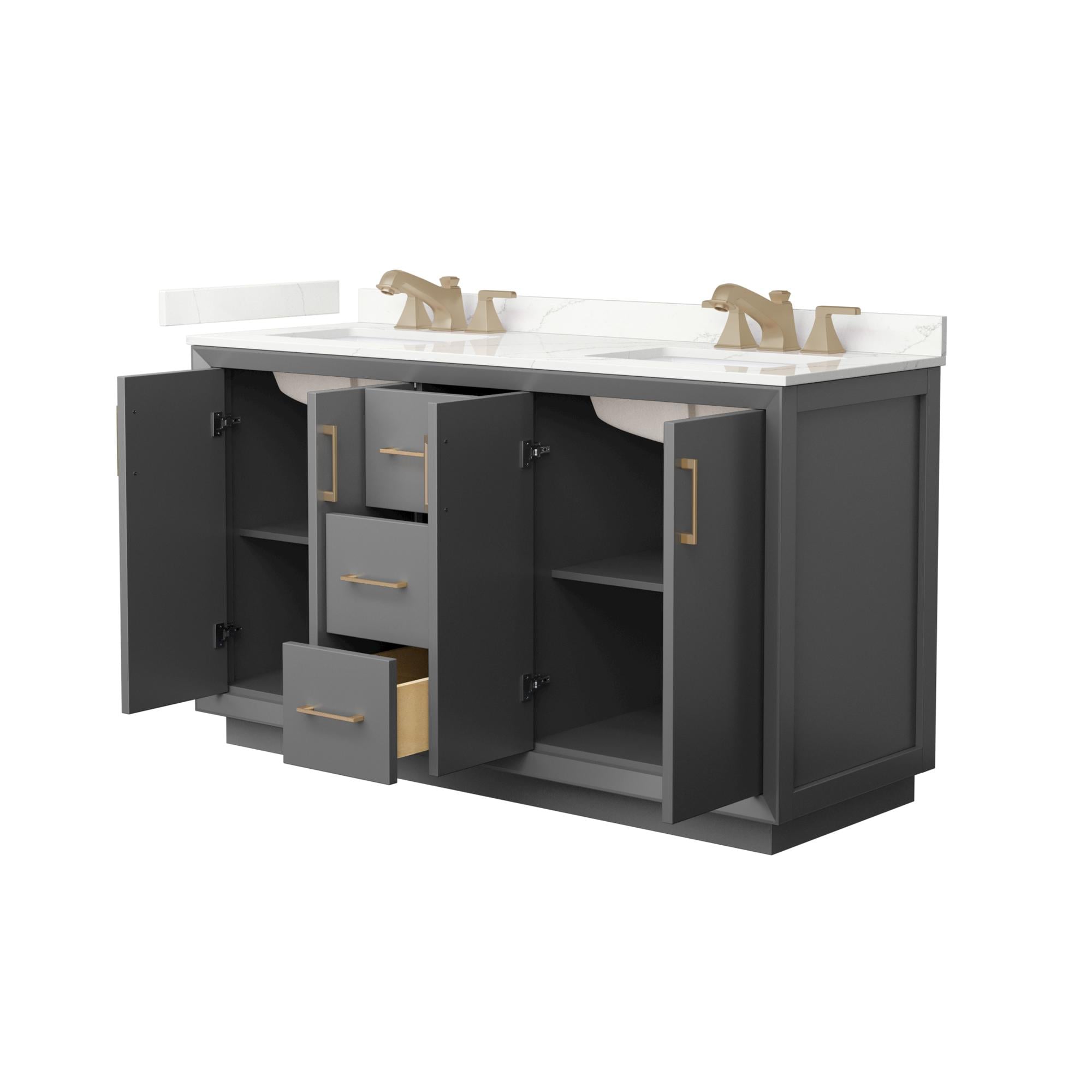 Wyndham Collection WCF414160DGZGTUS3MXX Bath-Vanity-Combo - View #2