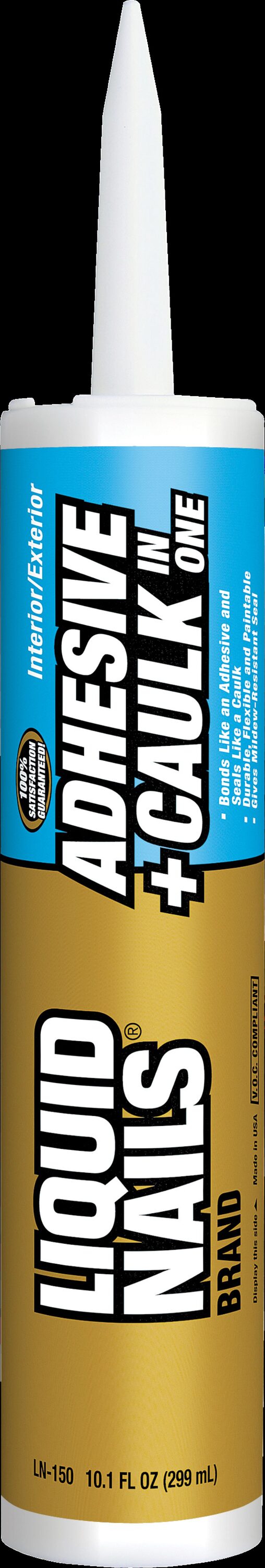 LIQUID NAILS LN-150 12PK Adhesive and Caulk Latex White Multi-use Interior/Exterior Construction Adhesive ( 10-fl oz Fluid Oz) 12 -Pack