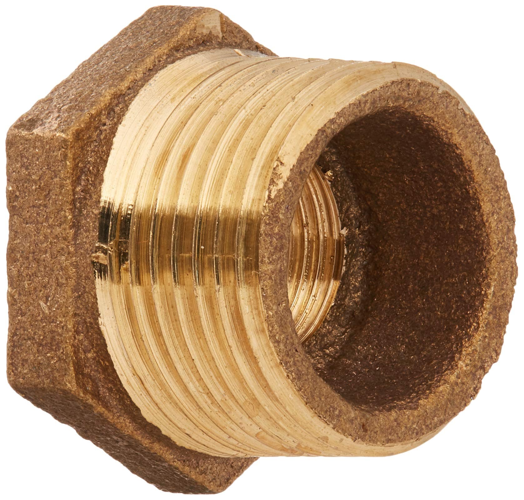 Anderson Metals 738110-1206 3/4 x 3/8 in Red Brass Bushing #738110-1206