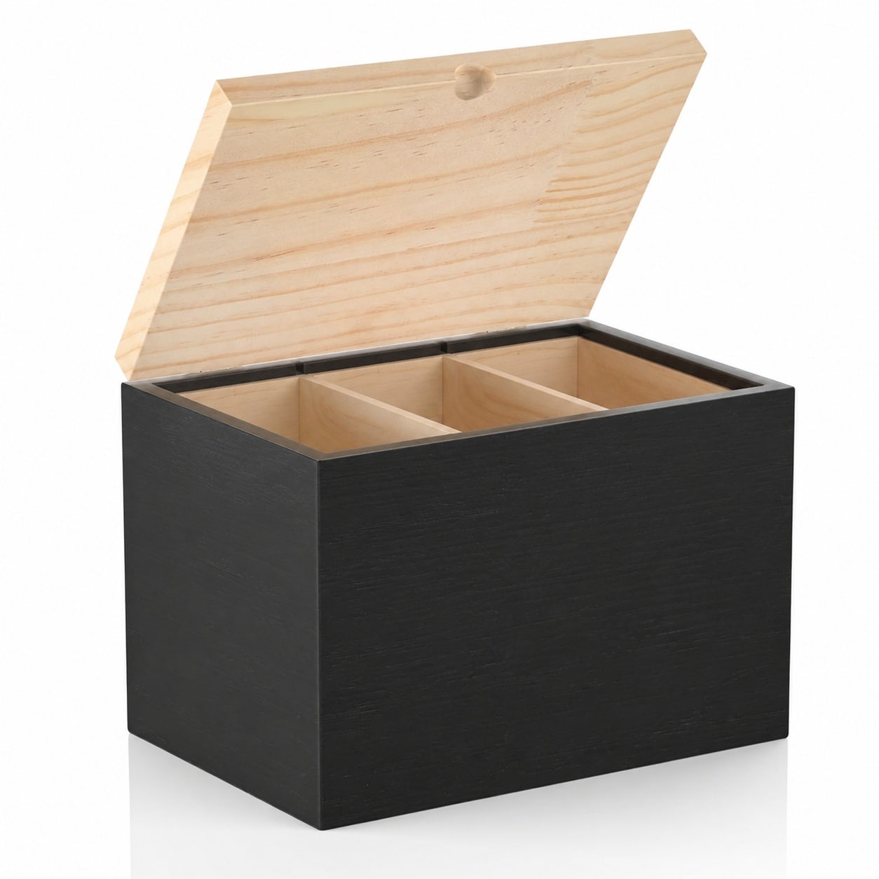 Aoibox  Bathroom Storage Jars Tampon Holder with Lid and Wood Pad Discreet Organizer for Sanitary Items in Home