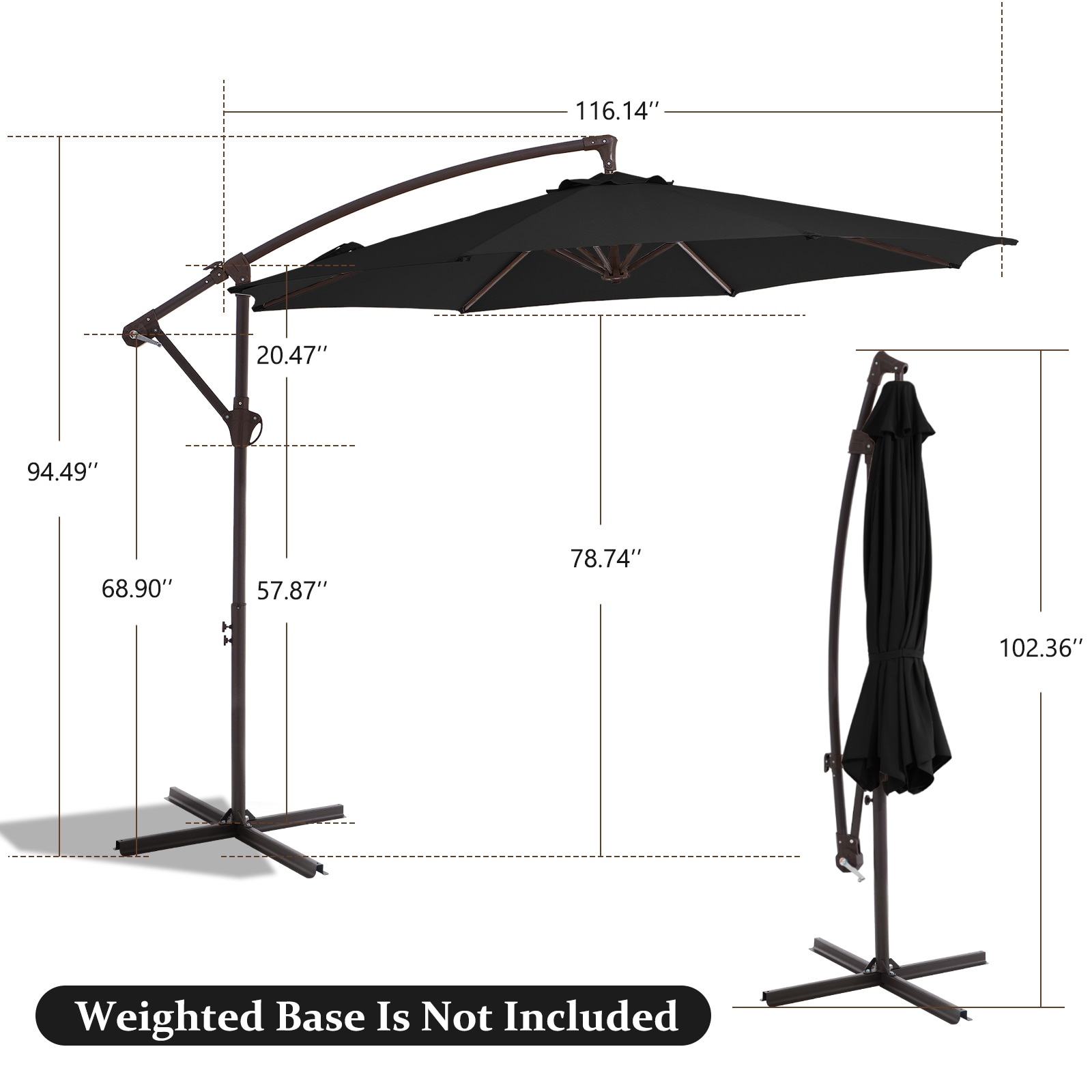 JEAREY JE-EDXJS-10FT-BK Umbrellas-2 - View #2