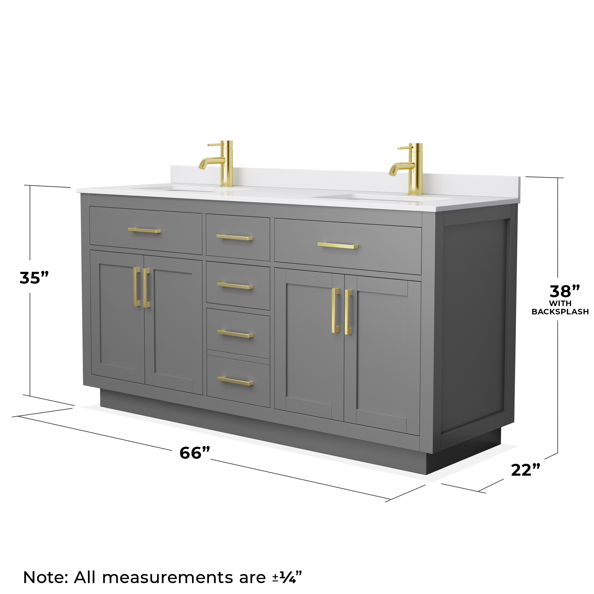 Wyndham Collection WCG262666DGGWCUNSMXX Bath-Vanity-Combo - View #4