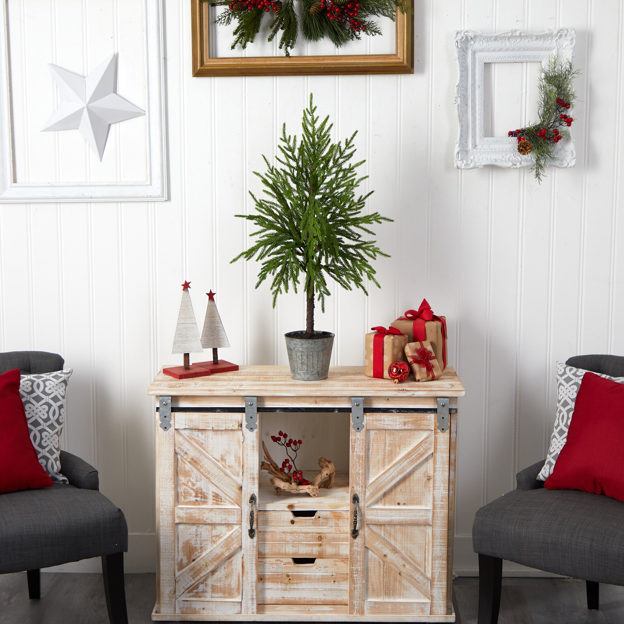 Nearly Natural T3399 Artificial-Christmas-Trees - View #5