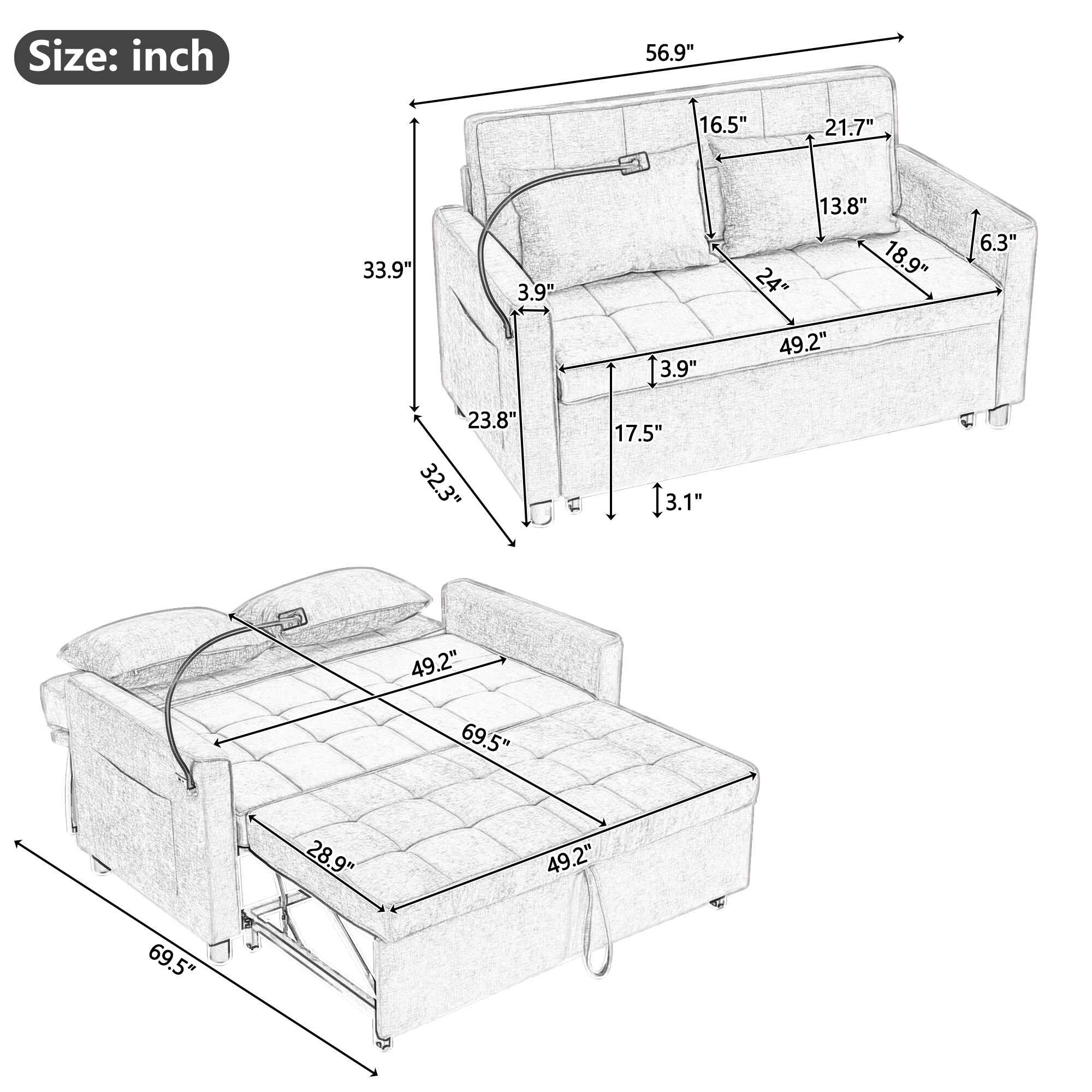 ModernLuxe N719P208853A Sofas-Loveseats - View #20