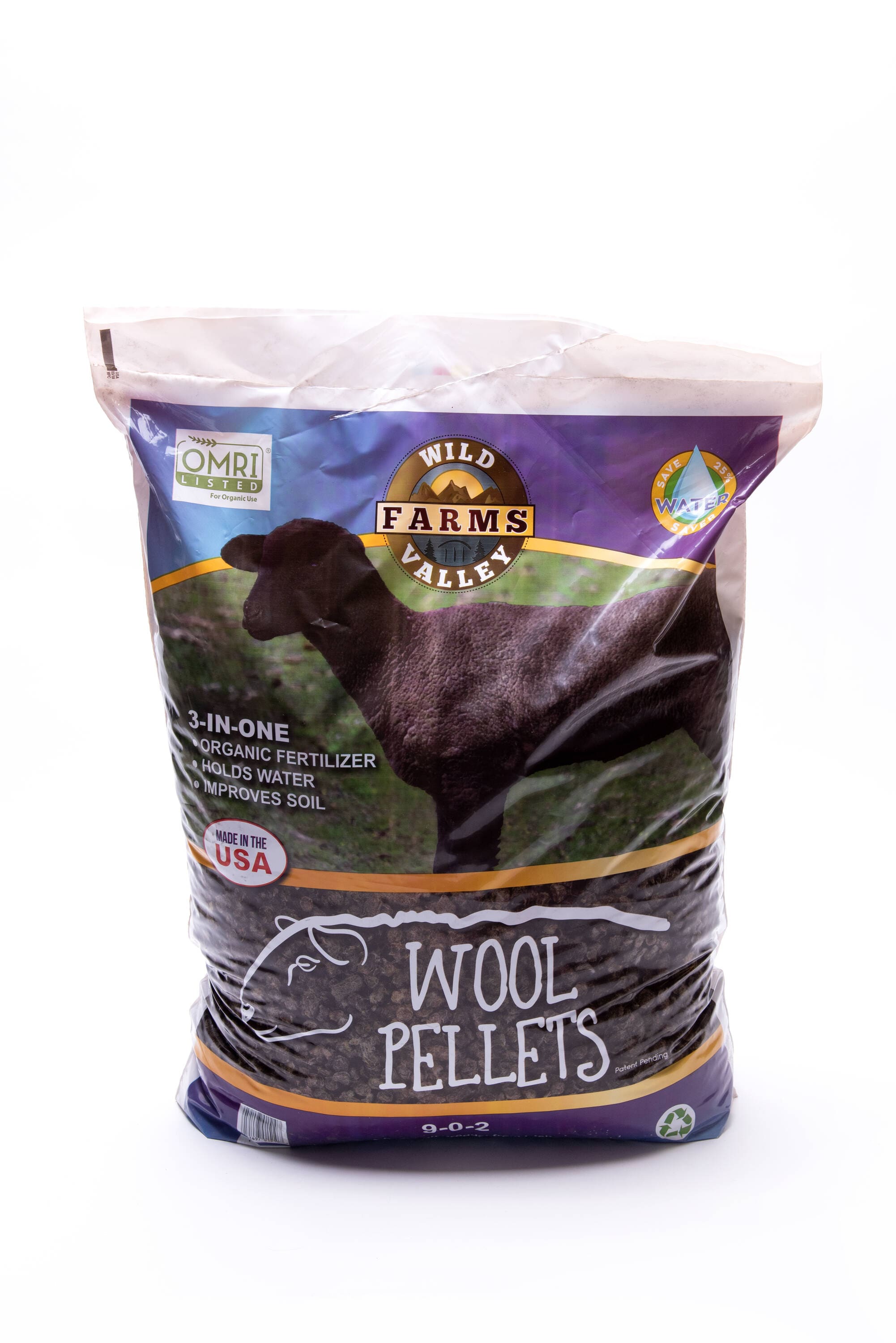 Wild Valley Farms WP22LB 22-lb 9-0-2 Organic Natural All Purpose Food