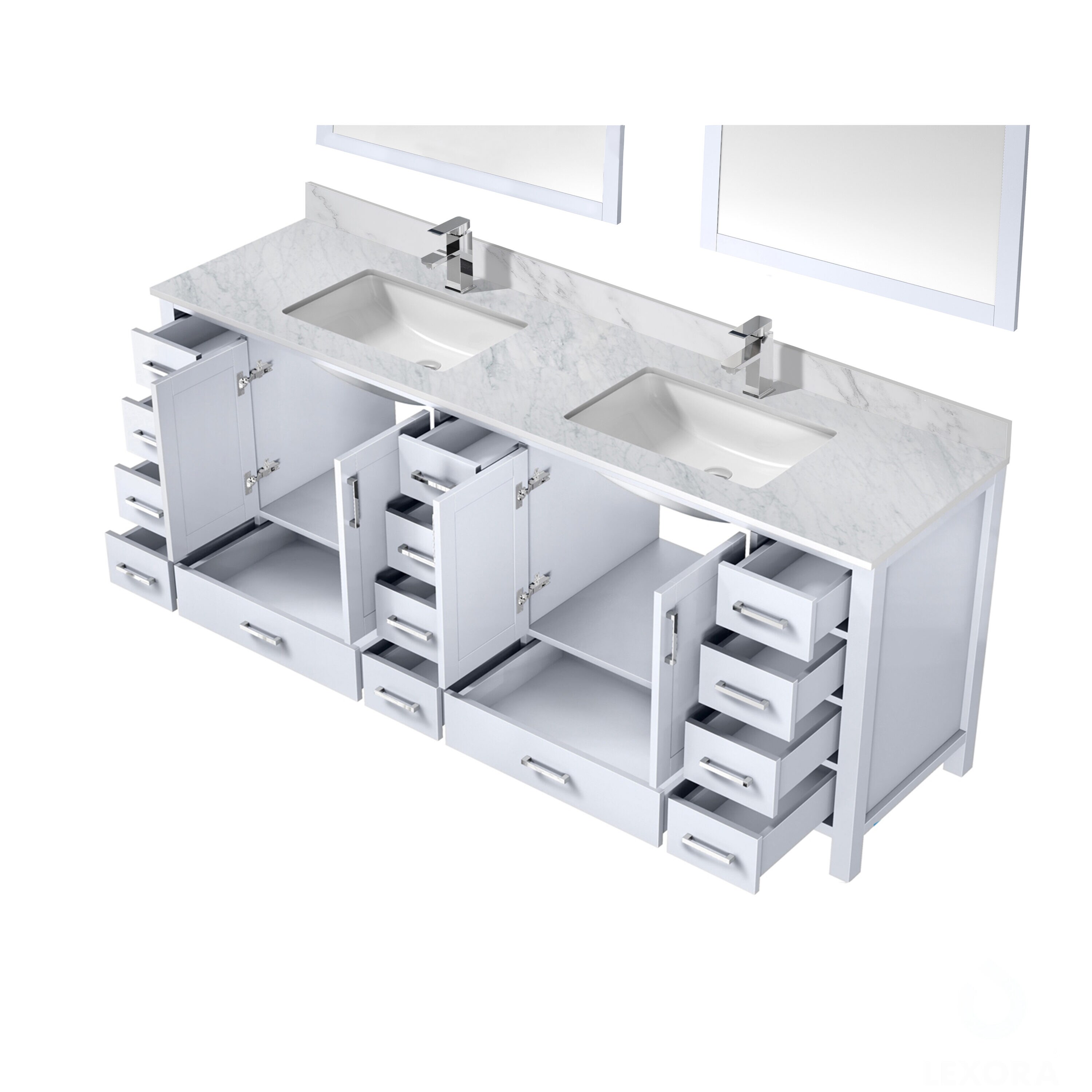 Lexora LJ342284DADSM34F Bath-Vanity-Combo - View #5