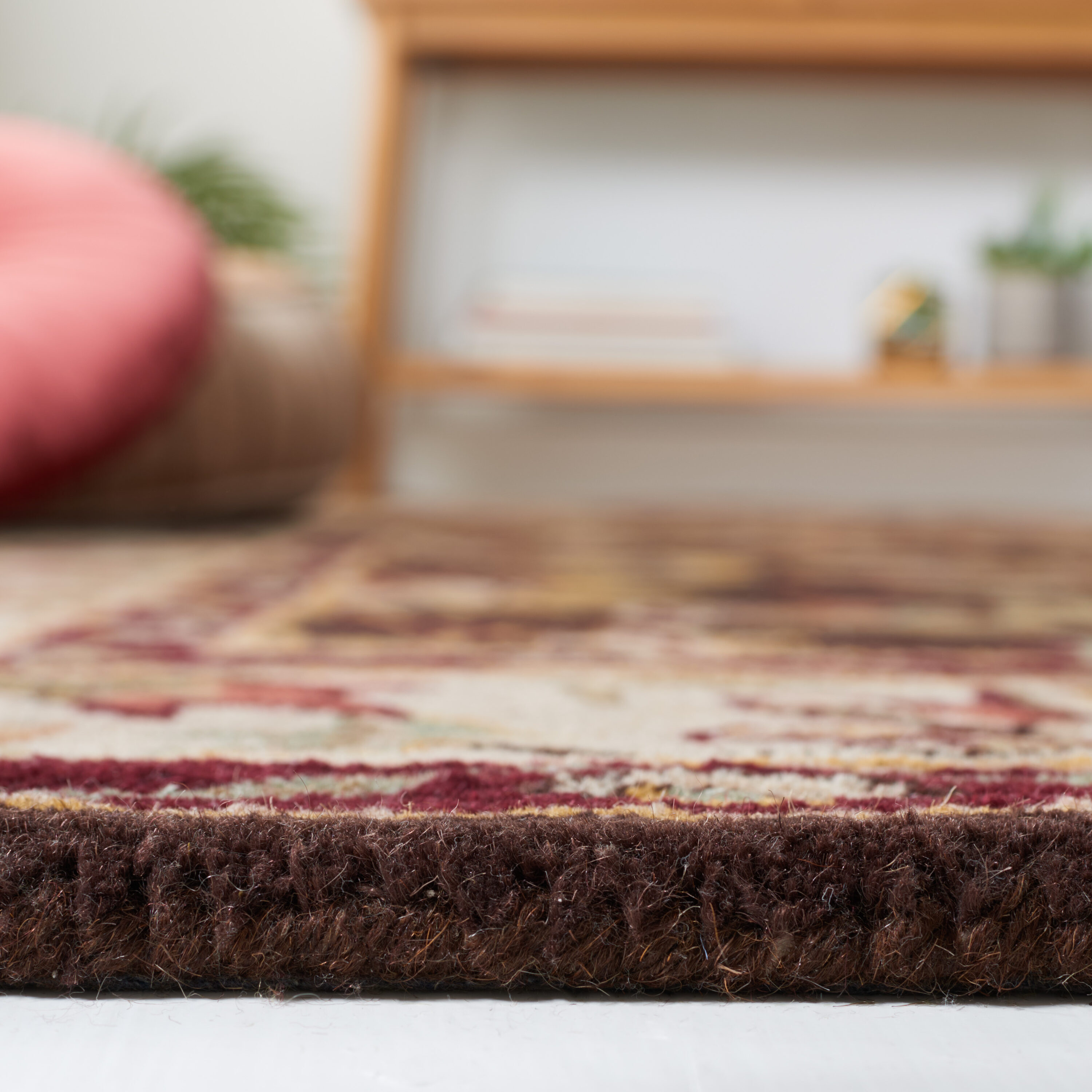 Elegant Traditions Hand-Tufted Wool Area Rug, Brown/Beige, 9' x 12'