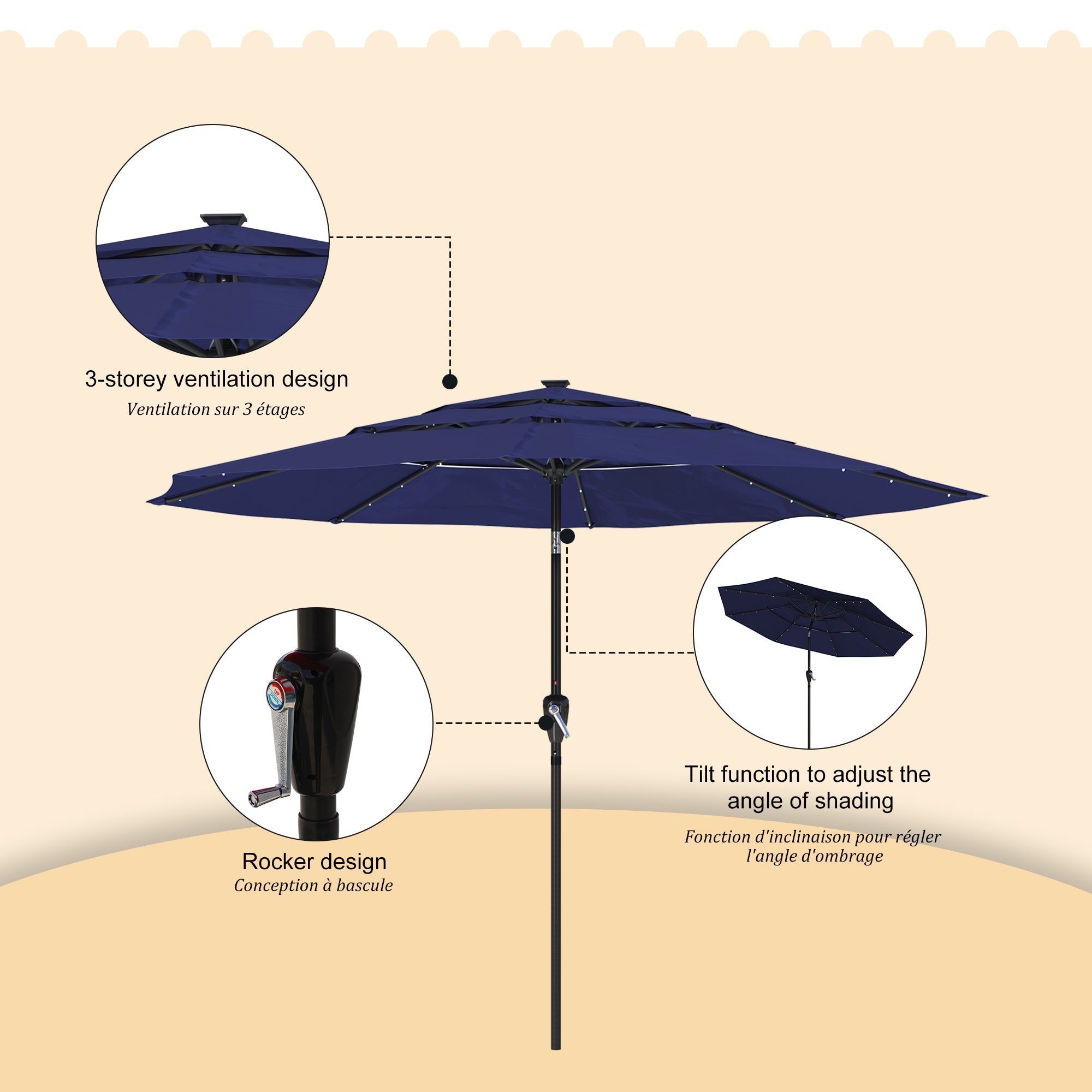 Boyel Living BOHT113LED-NV Umbrellas-2 - View #6
