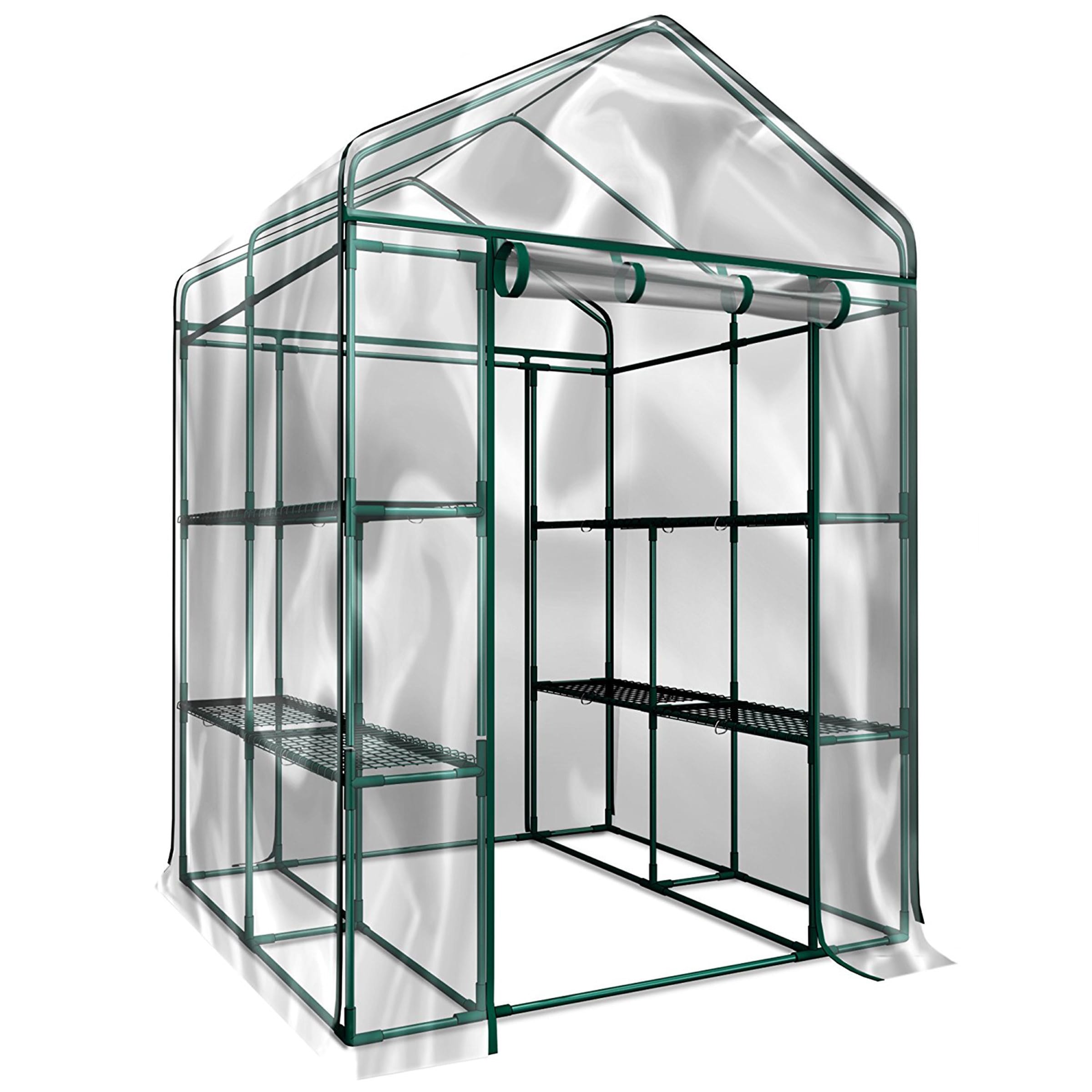 G19 5 Shelf 2 Zip Front Covers Greenhouse Heavy Duty Removeable PVC Cover New. 