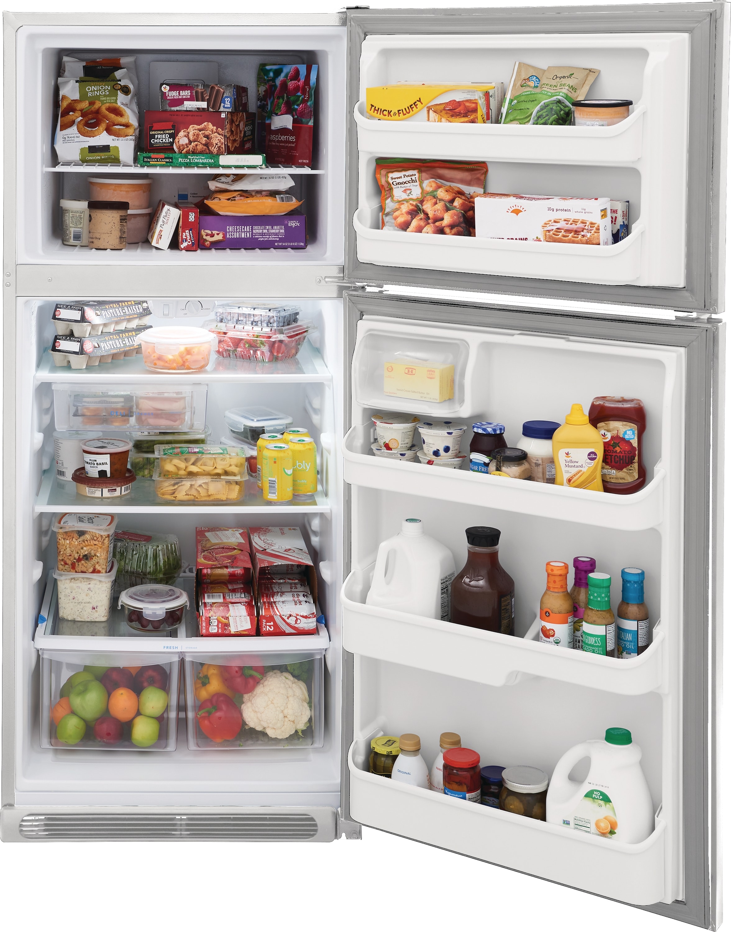 Frigidaire 20.5-cu ft Top-Freezer Refrigerator (White) in the Top ...