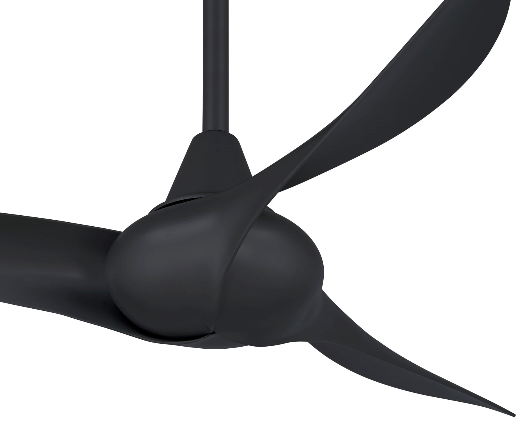 Coal Black 44-Inch Modern Ceiling Fan with Remote Control