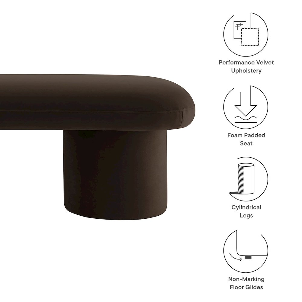 Modway EEI-7083-CHB bench - View #2