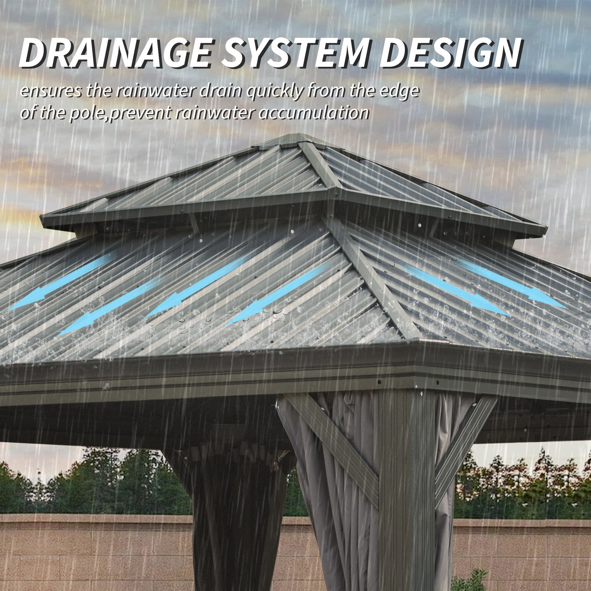 Mondawe MO-03019 Wood-Resin-Gazebos - View #4